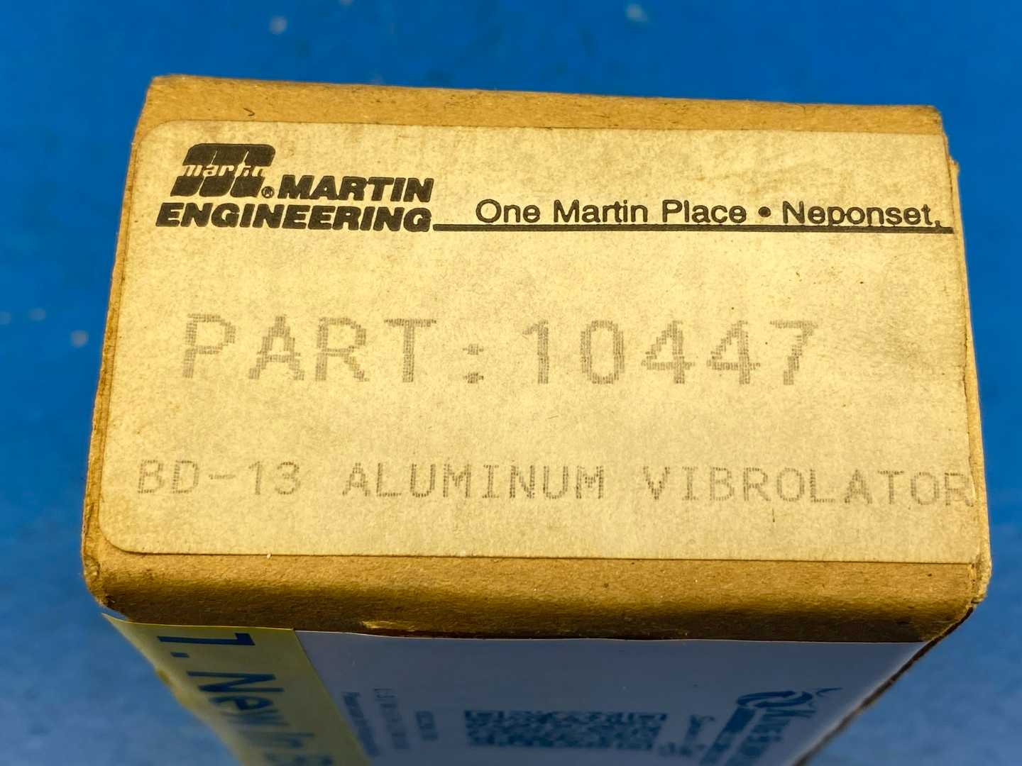 Martin Engineering 10447, Model BD Size 13 Aluminum Vibrolator BD Seires Ball Vibrator