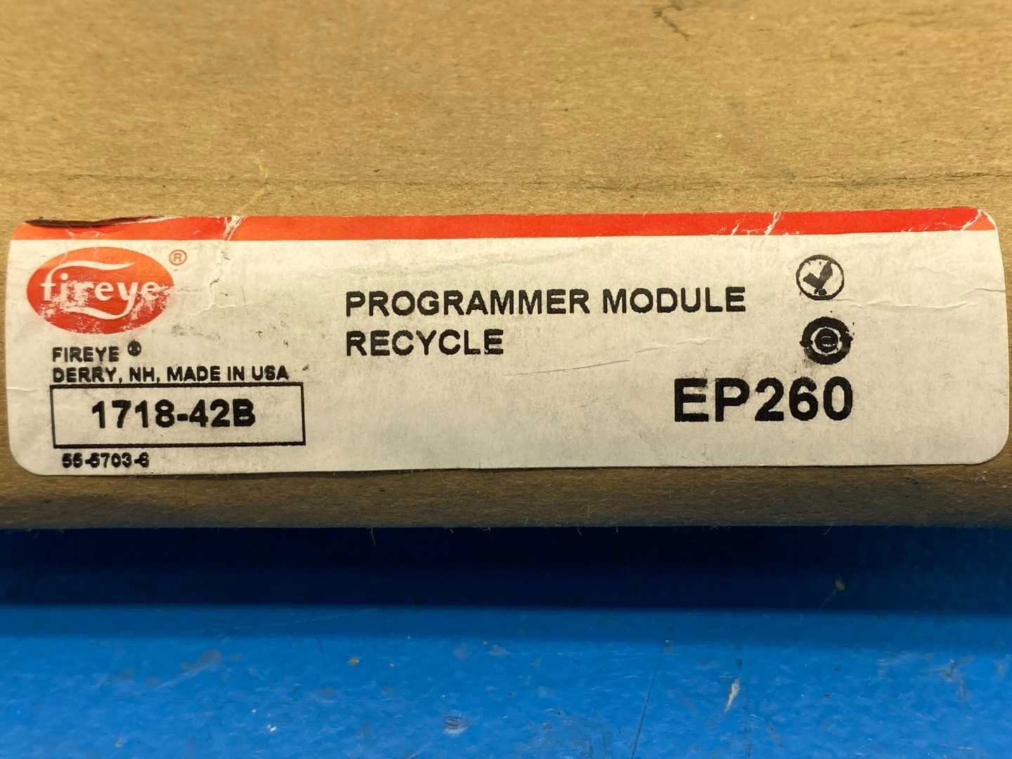 Fireye EP260 Programmer Module purge [30 sec min.], 10 and 15 sec. TFI, recycle