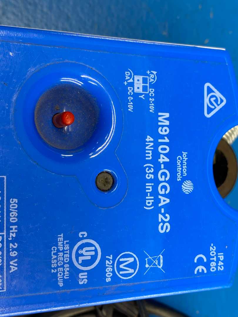 Johnson Controls M9104-GGA-2S Electric Actuator, 24V AC/DC, 4Nm (35 in-lb), 50/60Hz, 2.9VA