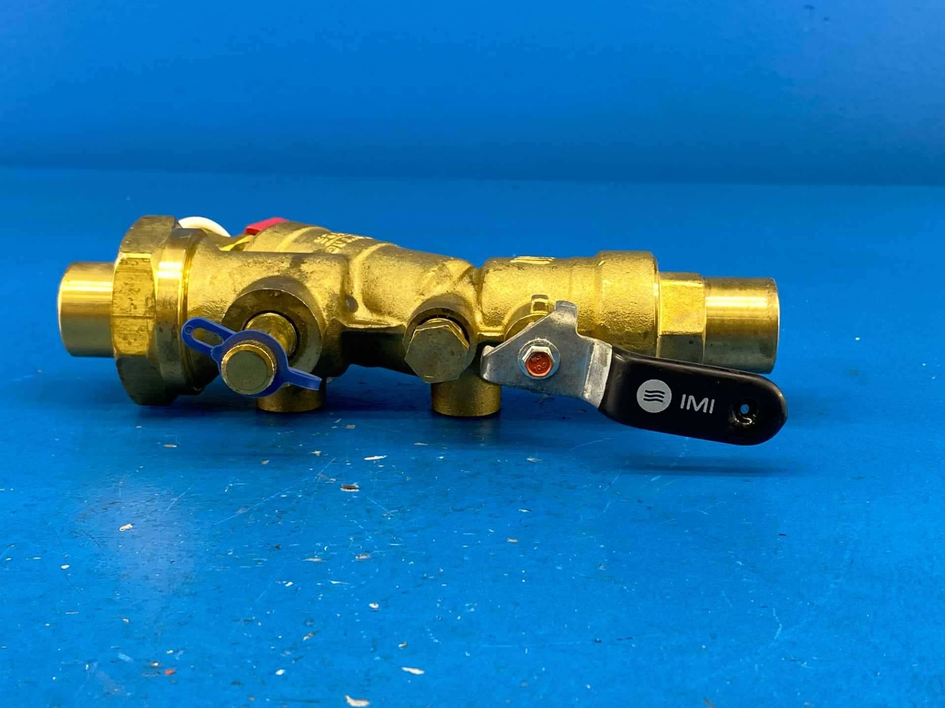 IMI Hydronics YCSBS-075S-075S-PT1-PL2,HN3, 3/4"S x 3/4"S, Koilpak Y-Strainer Ball Valve 400WOG | PN25 (Black Handle)