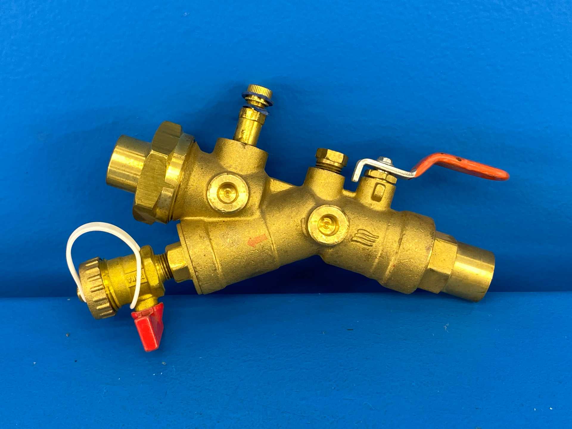 IMI Hydronics YCSBS-075S-075S-PT1-PL2,HN3, 3/4"S x 3/4"S, Koilpak Y-Strainer Ball Valve 400WOG | PN25 (Orange Handle)