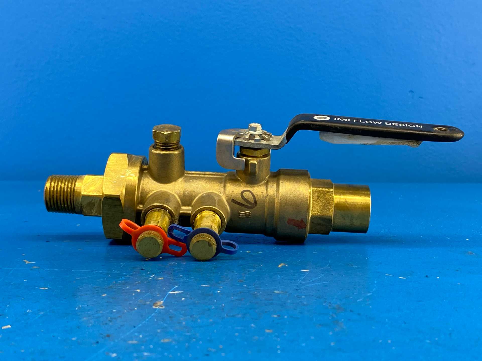 IMI Hydronics UA-B-075S-050M-V6, 3/4"S x 1/2"M, Venturi Ball Valve, Body Type B, Venturi No.6, 600WOG | PN40, 600PSIG