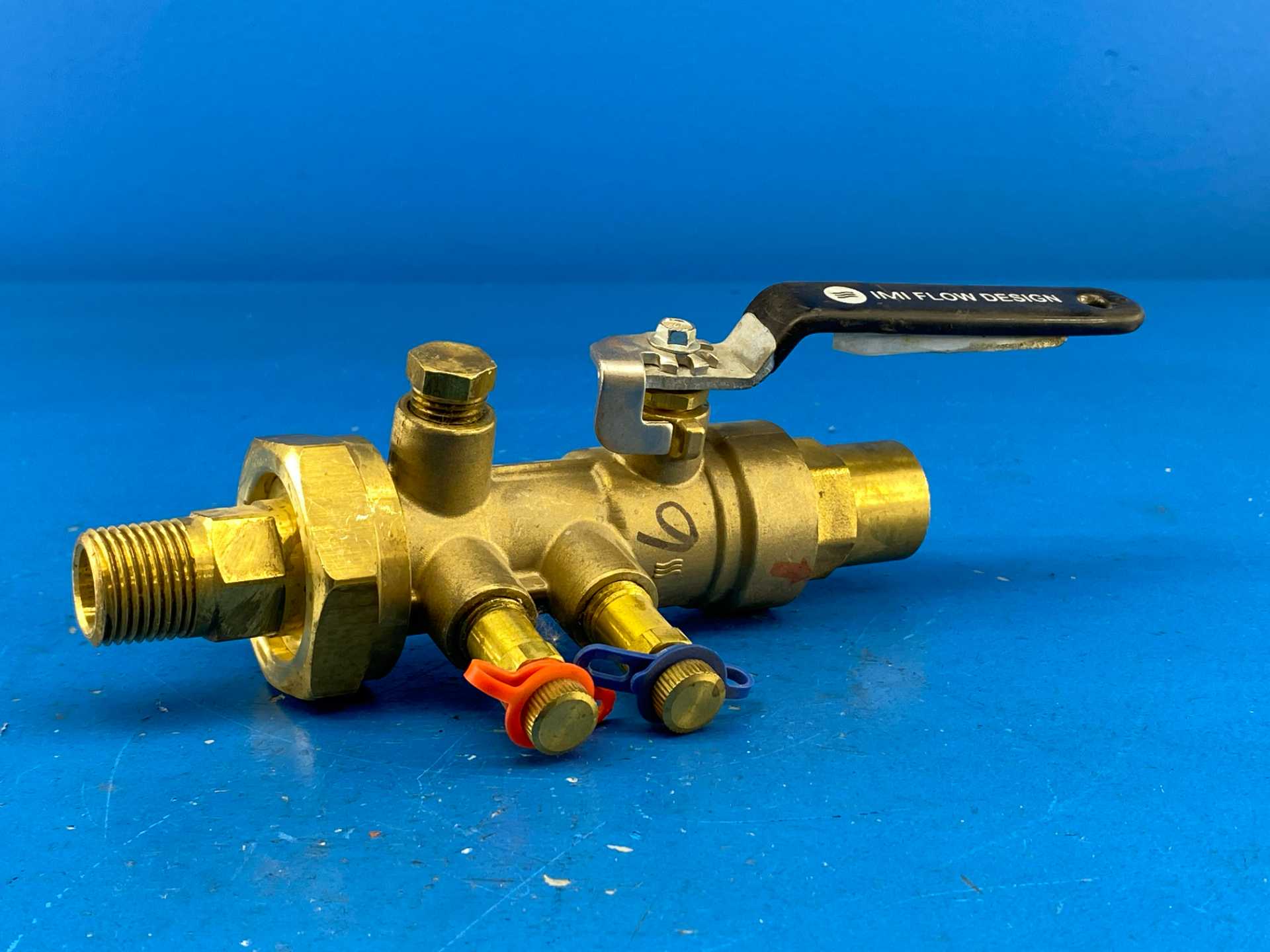 IMI Hydronics UA-B-075S-050M-V6, 3/4"S x 1/2"M, Venturi Ball Valve, Body Type B, Venturi No.6, 600WOG | PN40, 600PSIG