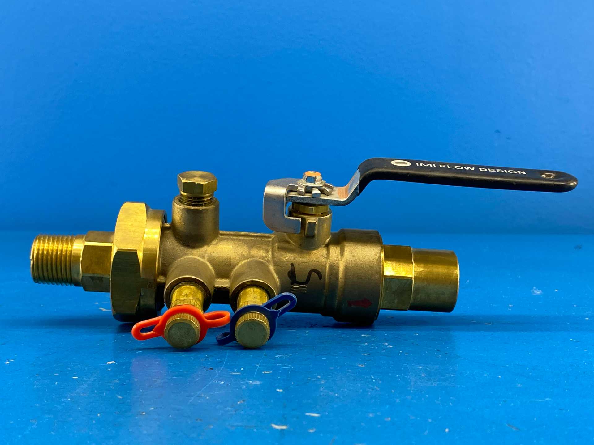 IMI Hydronics UASBS-B-075S-050M-V6, 3/4"S x 1/2"M, Manual Venturi Valve, 600WOG | PN40, Venturi No. 6, 600 PSIG