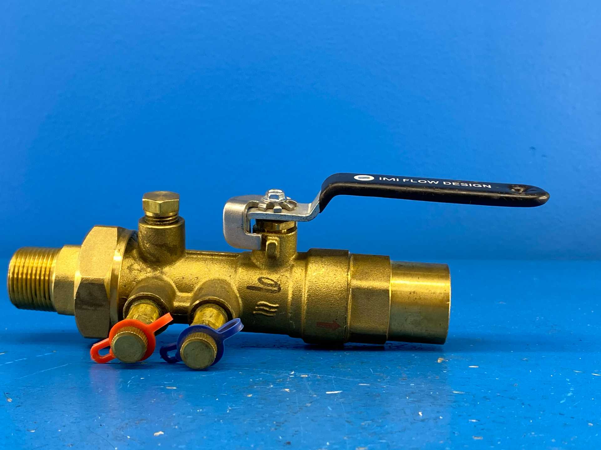 IMI Hydronics UA-B-100S-075M-V6, 1"S x 3/4"M, Venturi Ball Valve, Body Type B, Venturi No.6, 600WOG | PN40, 600PSIG