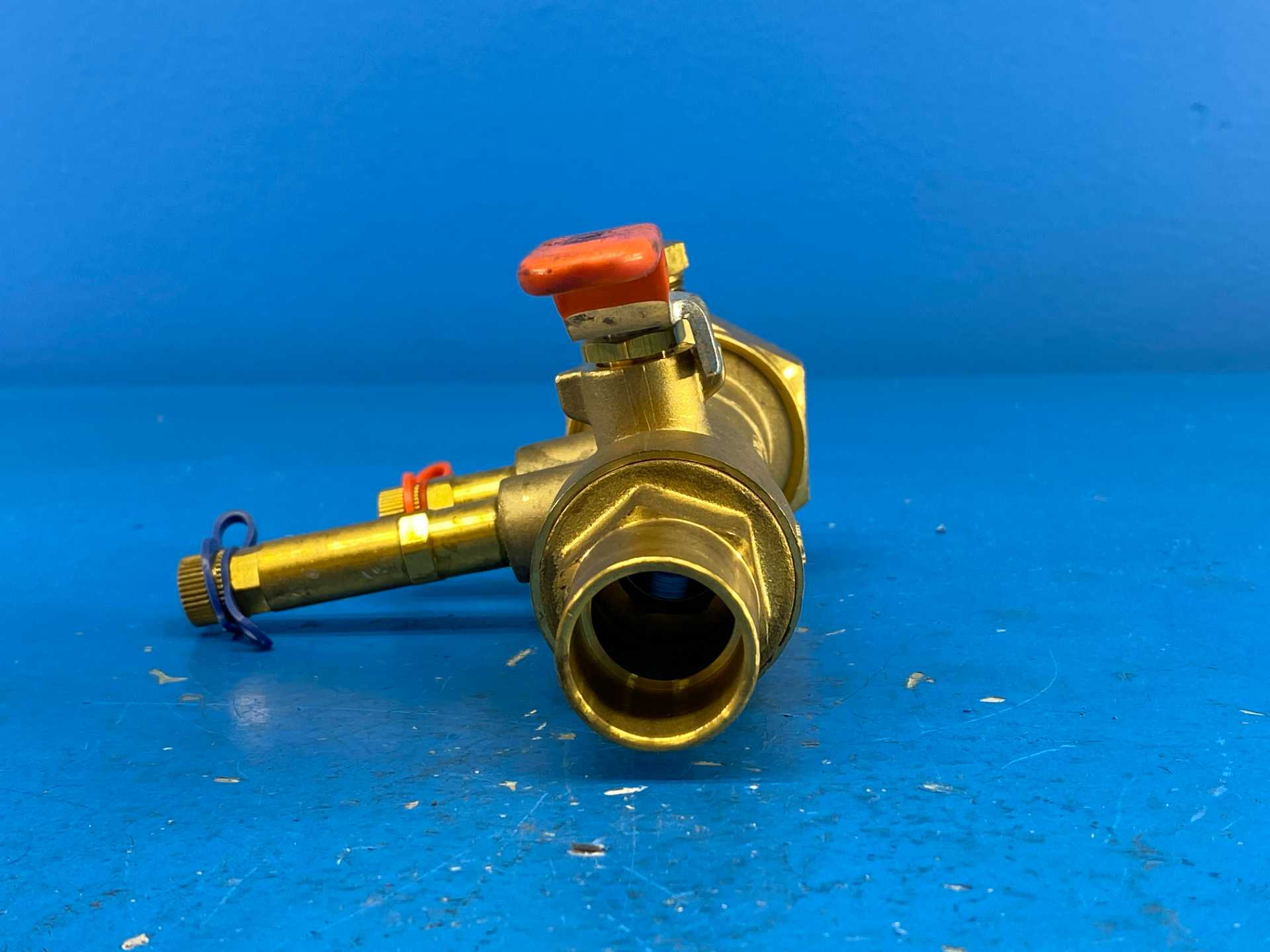 IMI Hydronics UA-B-075S-050M-V5, 3/4"S x 1/2"M Venturi Ball Valve, Body Type B, Venturi No. 5, 2.6-9.5GPM, 600WOG | PN40