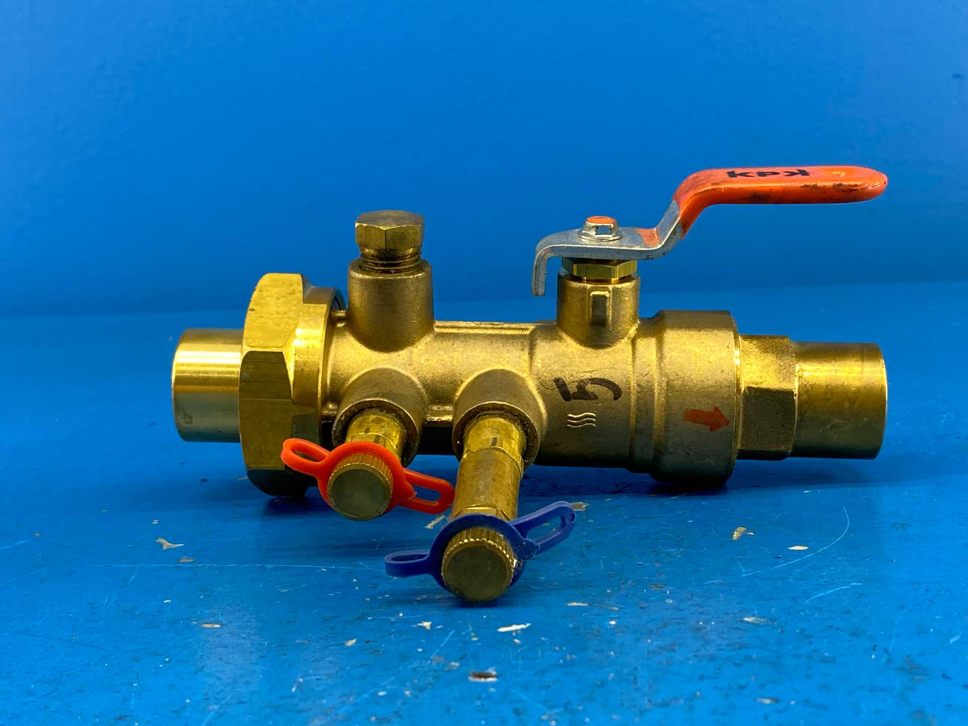 IMI Hydronics UA-B-075S-050M-V5, 3/4"S x 1/2"M Venturi Ball Valve, Body Type B, Venturi No. 5, 2.6-9.5GPM, 600WOG | PN40