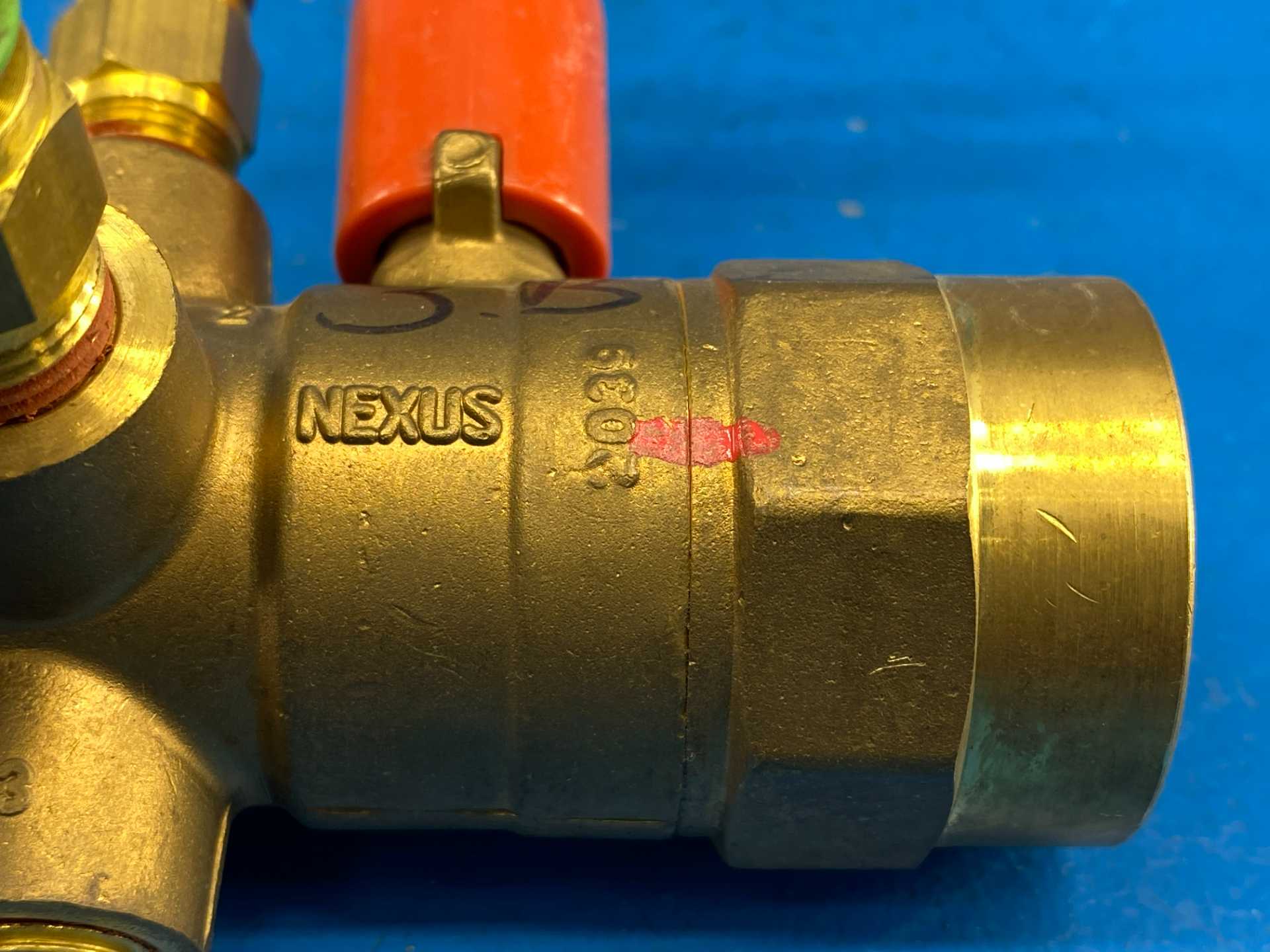 Nexus Hydronics Ultra XB Orturi, XB-125-LS-075M-3B-GEL, 1-1/4"LS x 3/4"M, Manual Balancing Valve, 600WOG