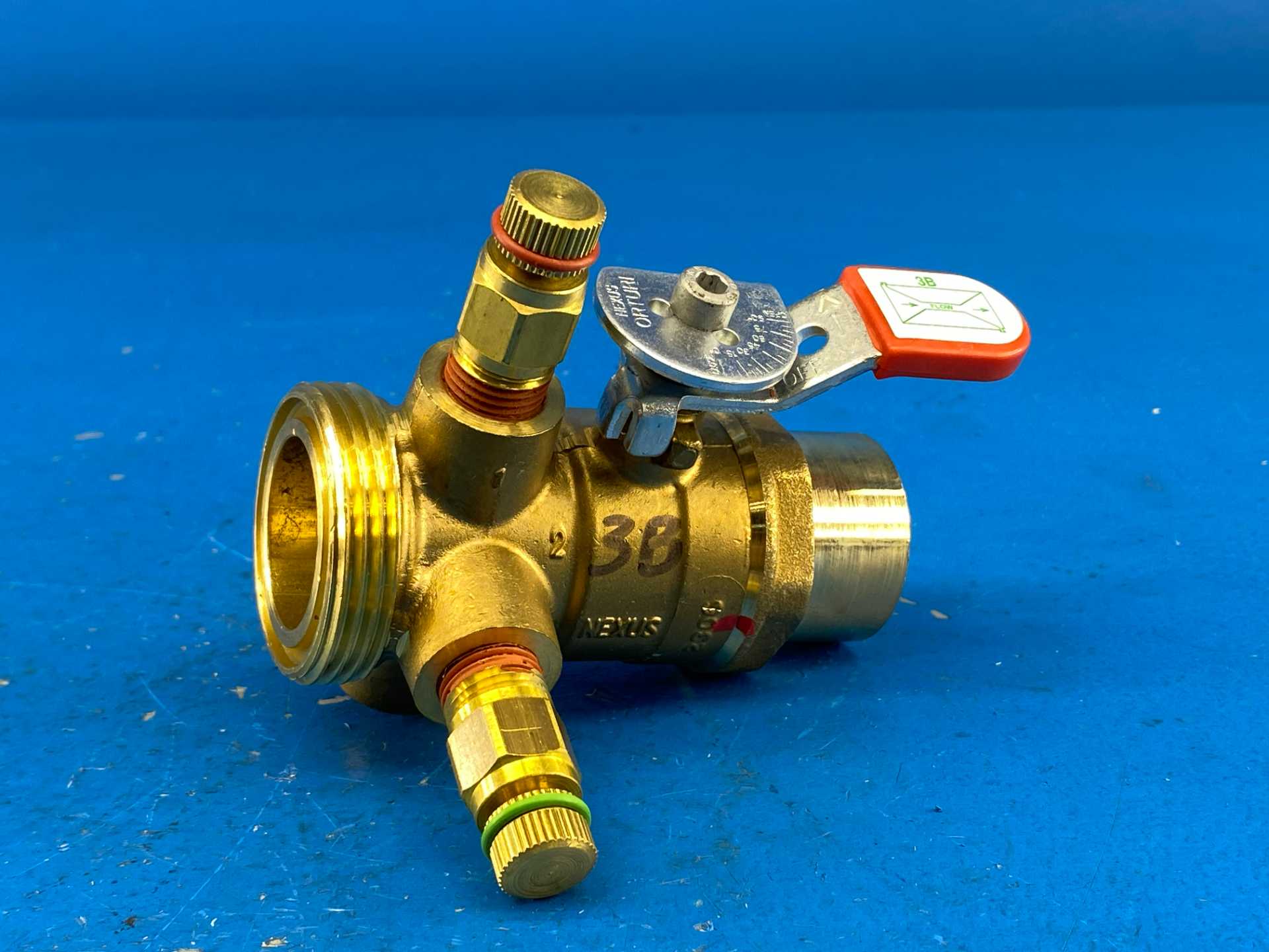 Nexus Hydronics Ultra XB Orturi XB-100-S-100M-3B-GL, 1"S x 1"M Calibrated Manual Balancing Valve, 600WOG