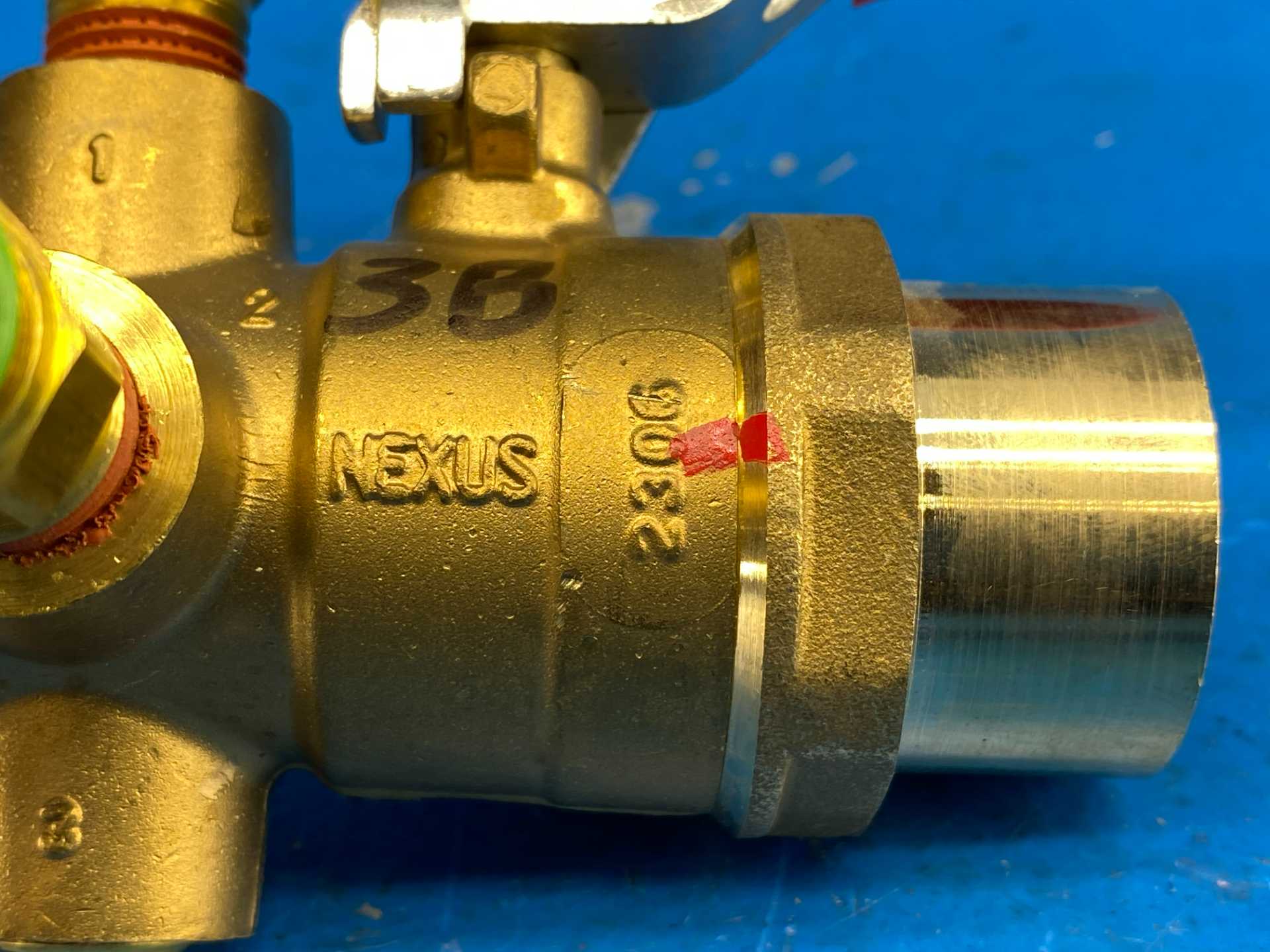 Nexus Hydronics Ultra XB Orturi XB-100-S-100M-3B-GL, 1"S x 1"M Calibrated Manual Balancing Valve, 600WOG