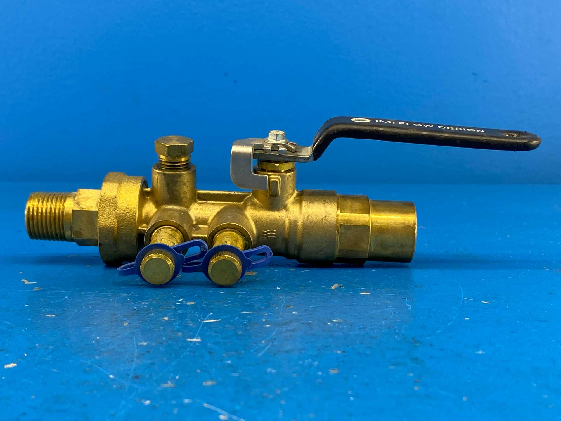 IMI Hydronics UBA075S-050M,PL1,PT2,PT3, 3/4"S x 1/2"M, Shut-Off Valve, 600WOG | PN40, 600PSIG