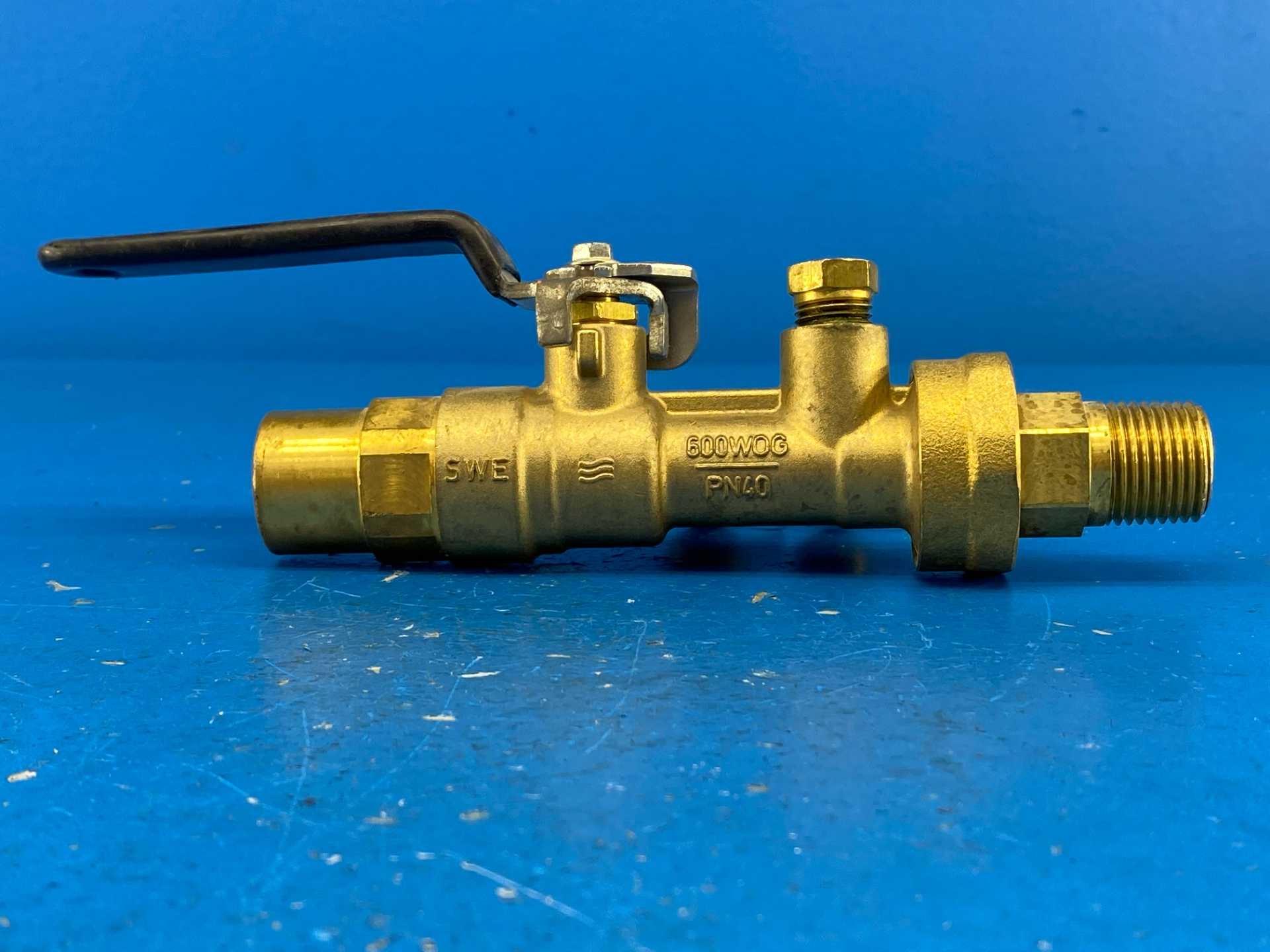 IMI Hydronics UBA075S-050M,PL1,PT2,PT3, 3/4"S x 1/2"M, Shut-Off Valve, 600WOG | PN40, 600PSIG