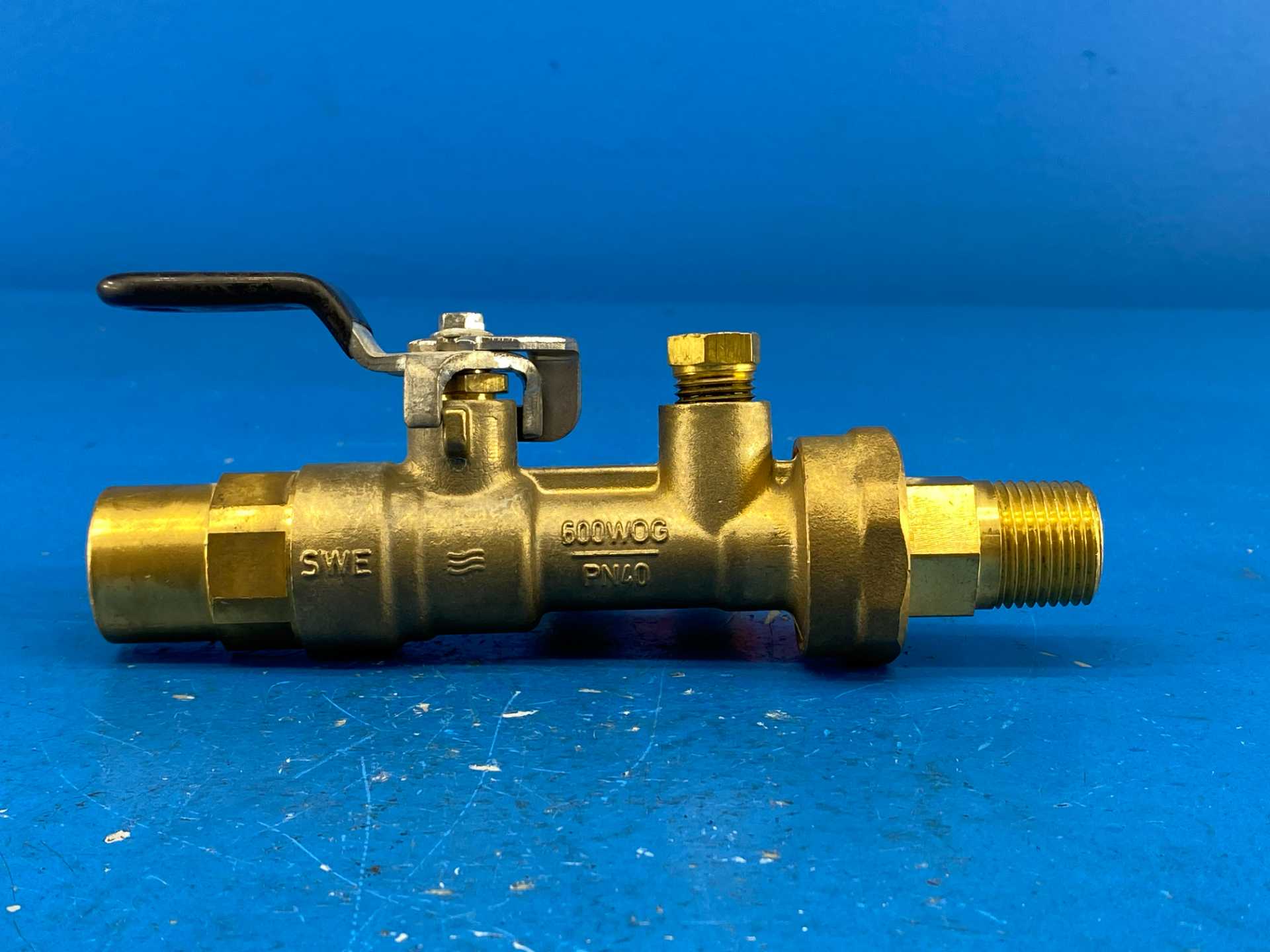 IMI Hydronics UASBS-A-075S-050M-V2, 3/4"S x 1/2"M, Manual Venturi Balancing Valve, 600WOG | PN40, 600 PSIG Venturi No. 2