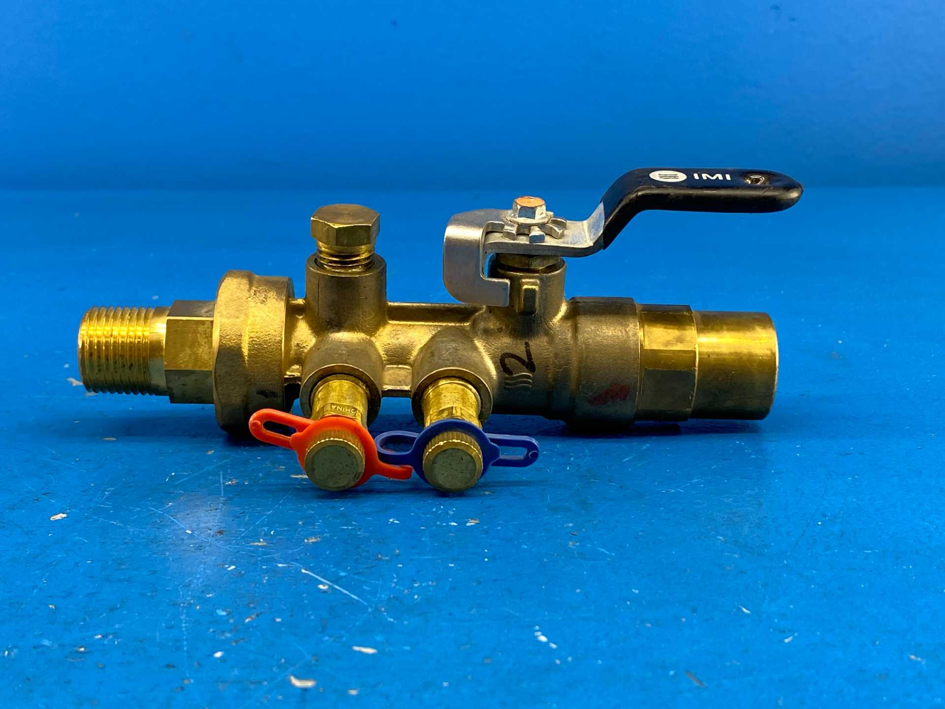 IMI Hydronics UASBS-A-075S-050M-V2, 3/4"S x 1/2"M, Manual Venturi Balancing Valve, 600WOG | PN40, 600 PSIG Venturi No. 2