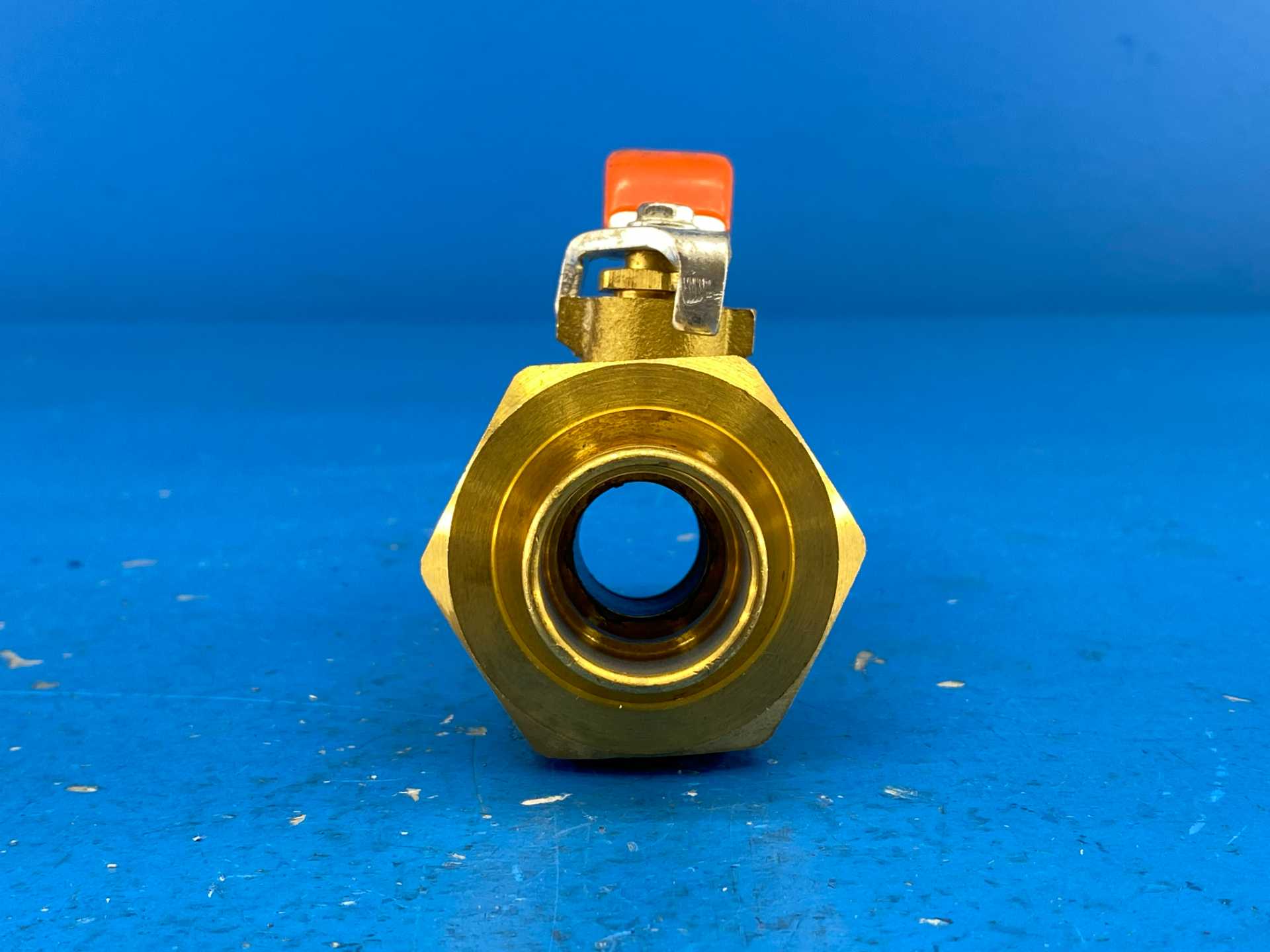 IMI Hydronics UBM0075S, 3/4" x 3/4" Compact Shut-off Ball Valve, Sweat, 400WWP, 600PSIG at 250°F (Orange Handle)