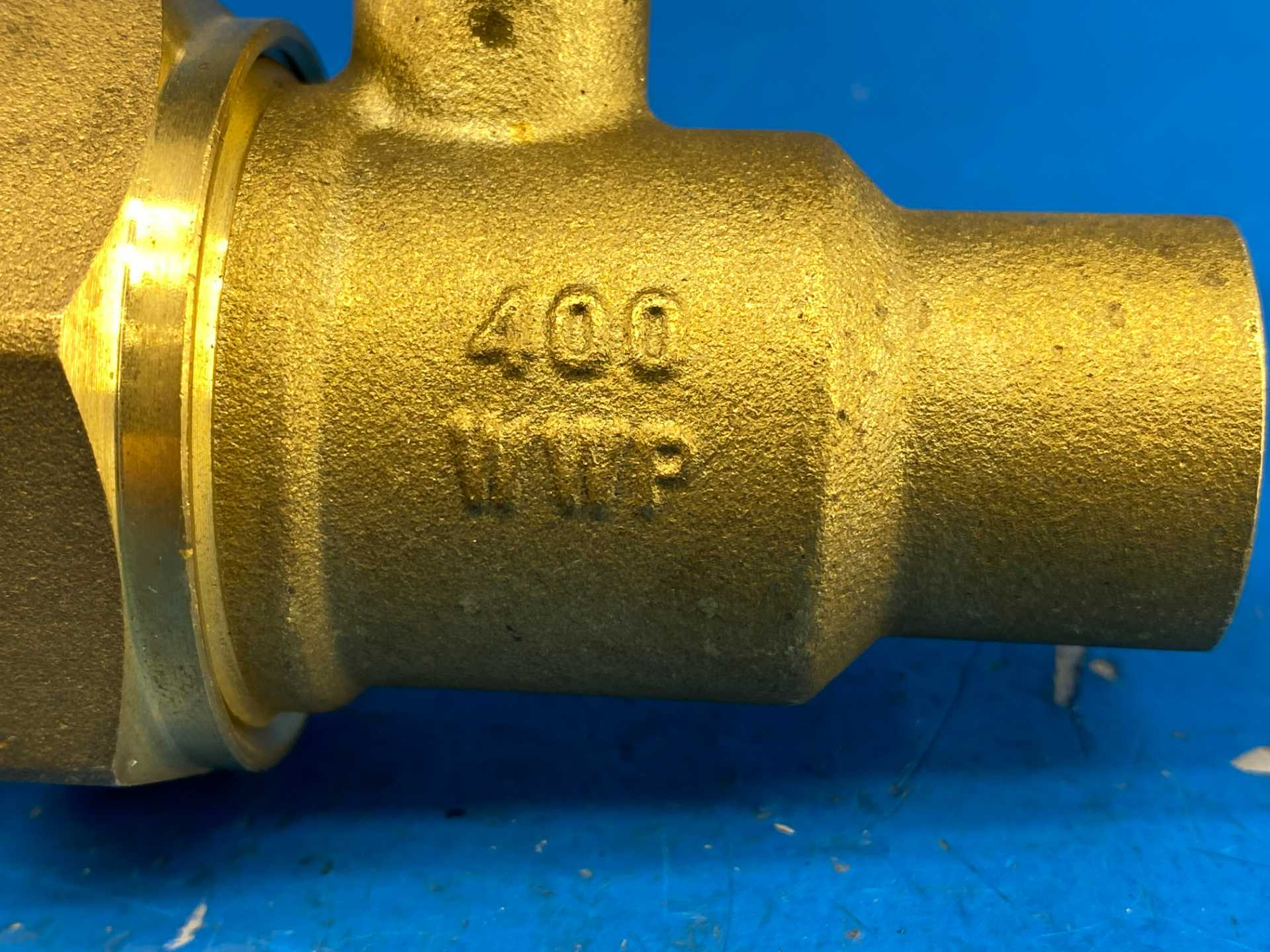 IMI Hydronics UBM0075S, 3/4" x 3/4" Compact Shut-off Ball Valve, Sweat, 400WWP, 600PSIG at 250°F (Orange Handle)