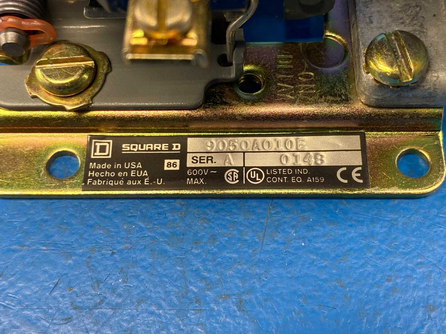 Square D 9050AO10EV02 (86431) AC Pneumatic Timing Relay Series A 110/120V
