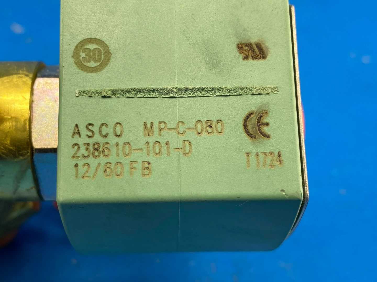 ASCO Red-Hat 8223G003 1/2" Pipe 12V 1500PSI 2-Way Solenoid Valve