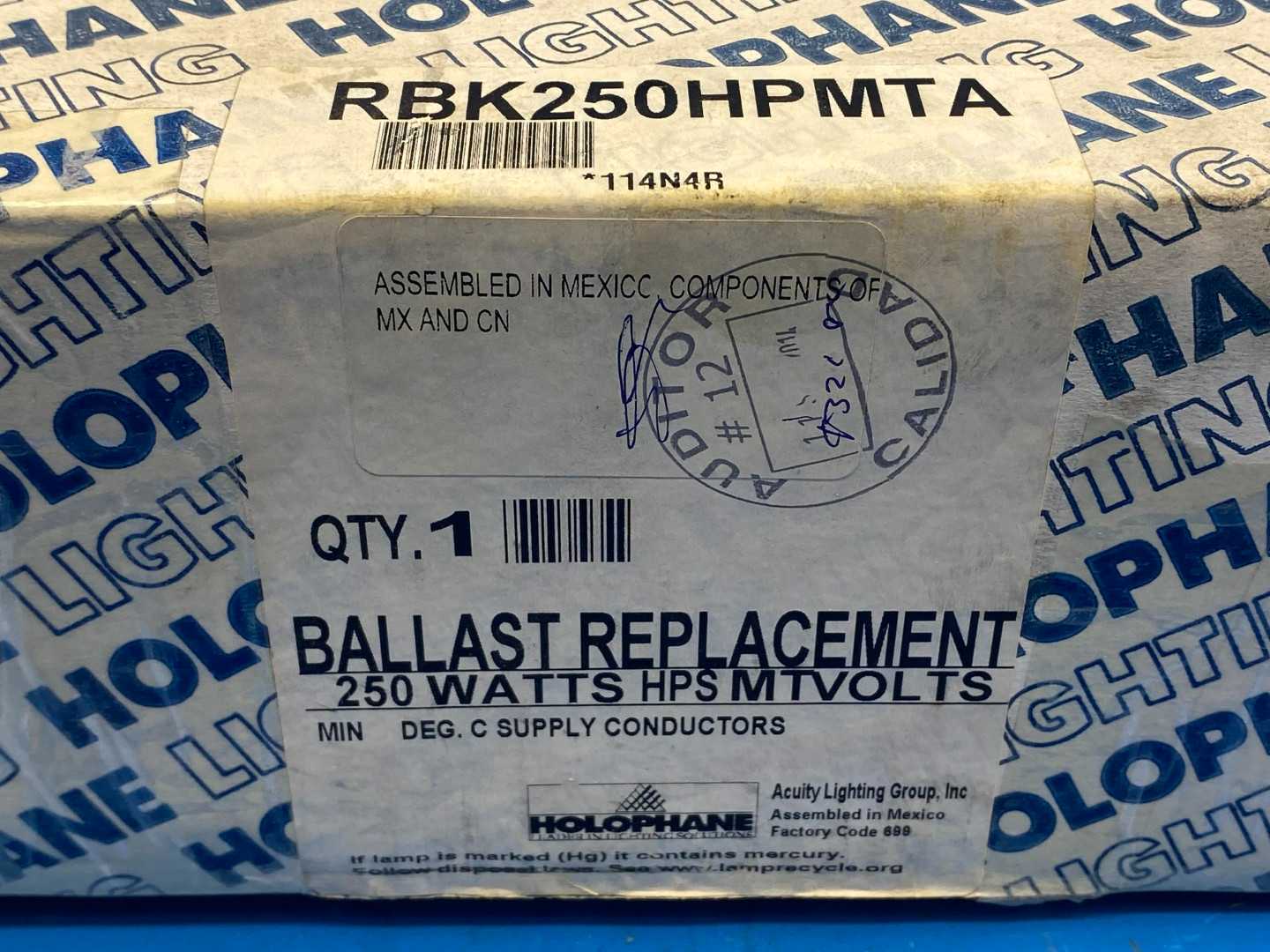 Holophane RBK250HPMTA, Ballast Replacement Kit 250 Watts HPS Multi Volt