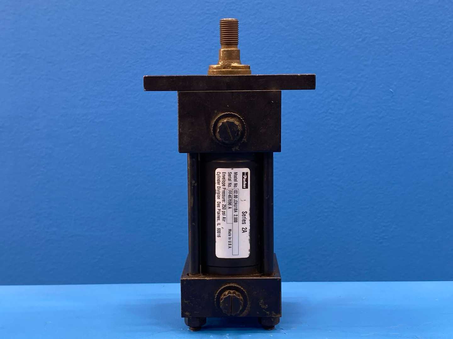 Parker 02.00 J2AU18A 2.000 Pneumatic Cylinder 2" Bore 2" Stroke 250OPSI Air
