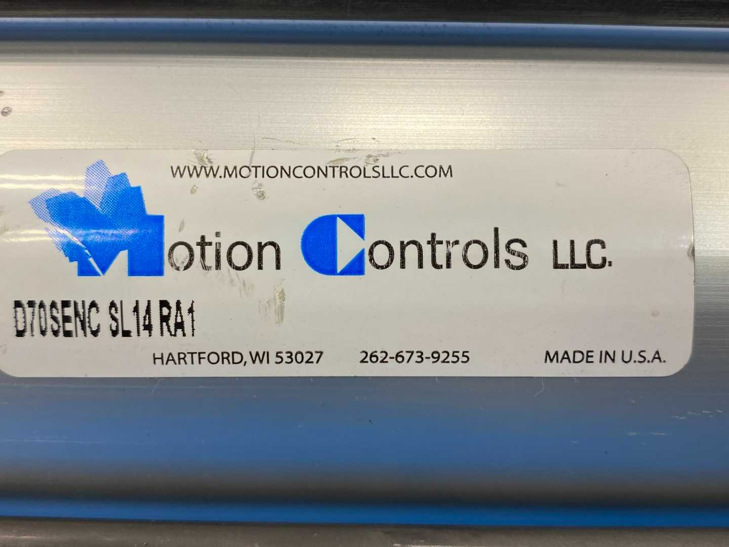 Motion Controls LLC D70SENC SL14 RA1 Pneumatic Cylinder 3" Bore 14" Stroke 150 PSI (10 bar)