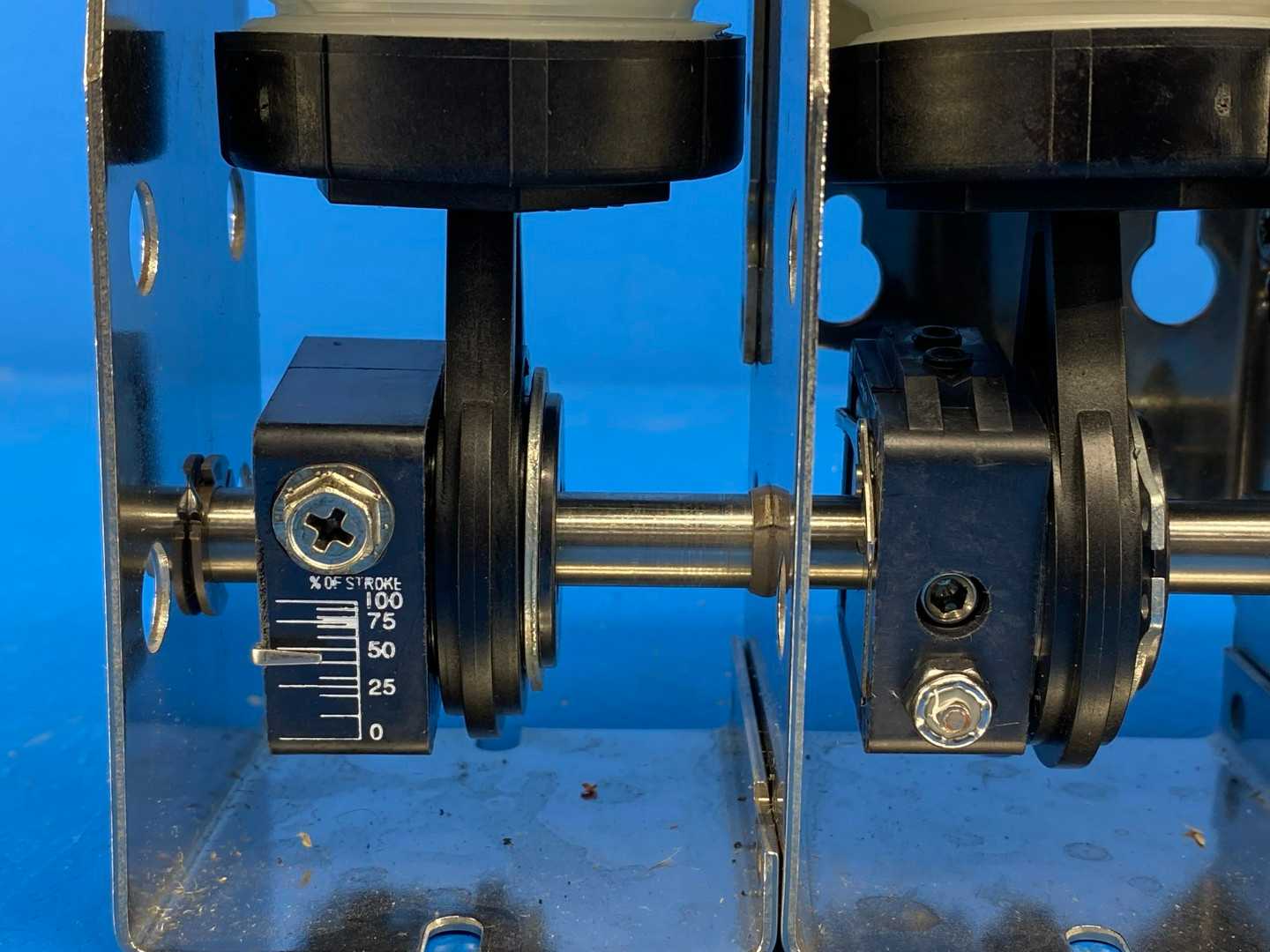 GRI 16002-132 Dual Compact Bellows Pump and Motor unit. Motor is 90 RPM, 230 Volts AC. open, shaded pole.