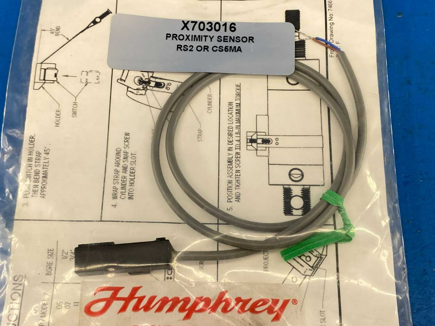 Humphrey X703016, Proximity Sensor RS2 OR CS5MA