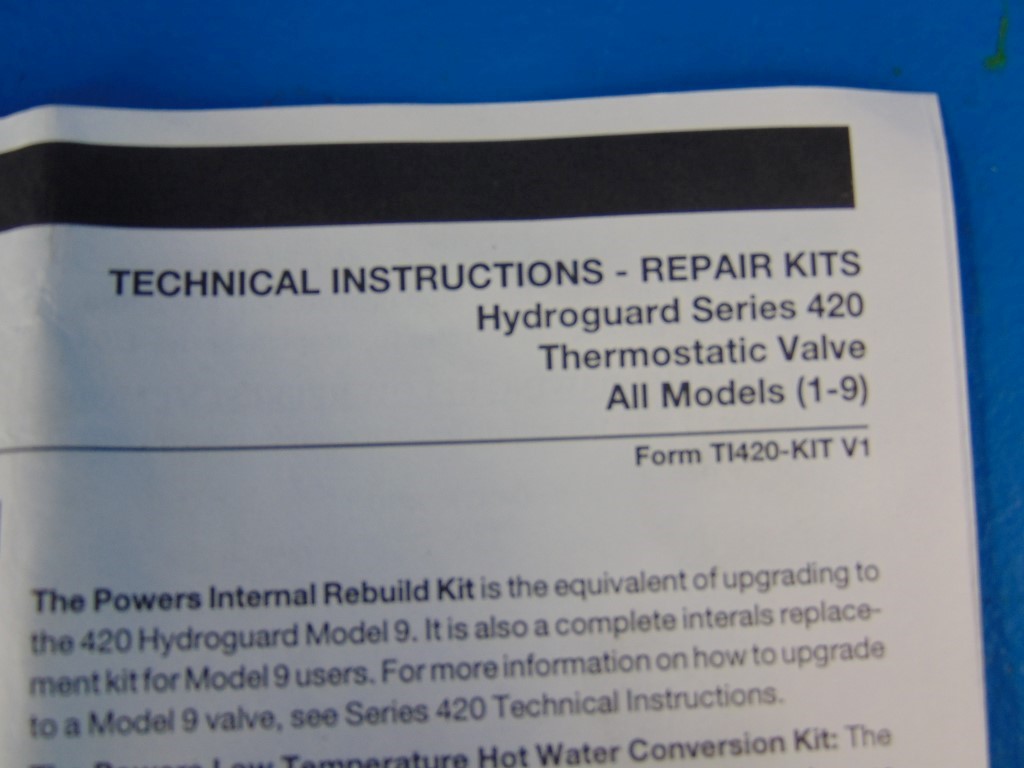 Powers Process Controls 227-340 Valve Hot Water Seat Kit FNOB