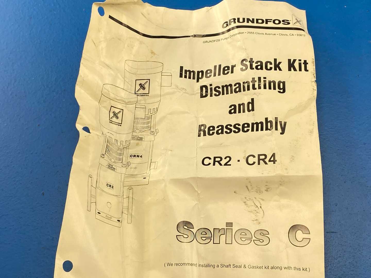 GRUNDFOS CR4-20 STACK 304SS, Impeller Stack Kit for Grundfos CR4-20 Multistage Pump