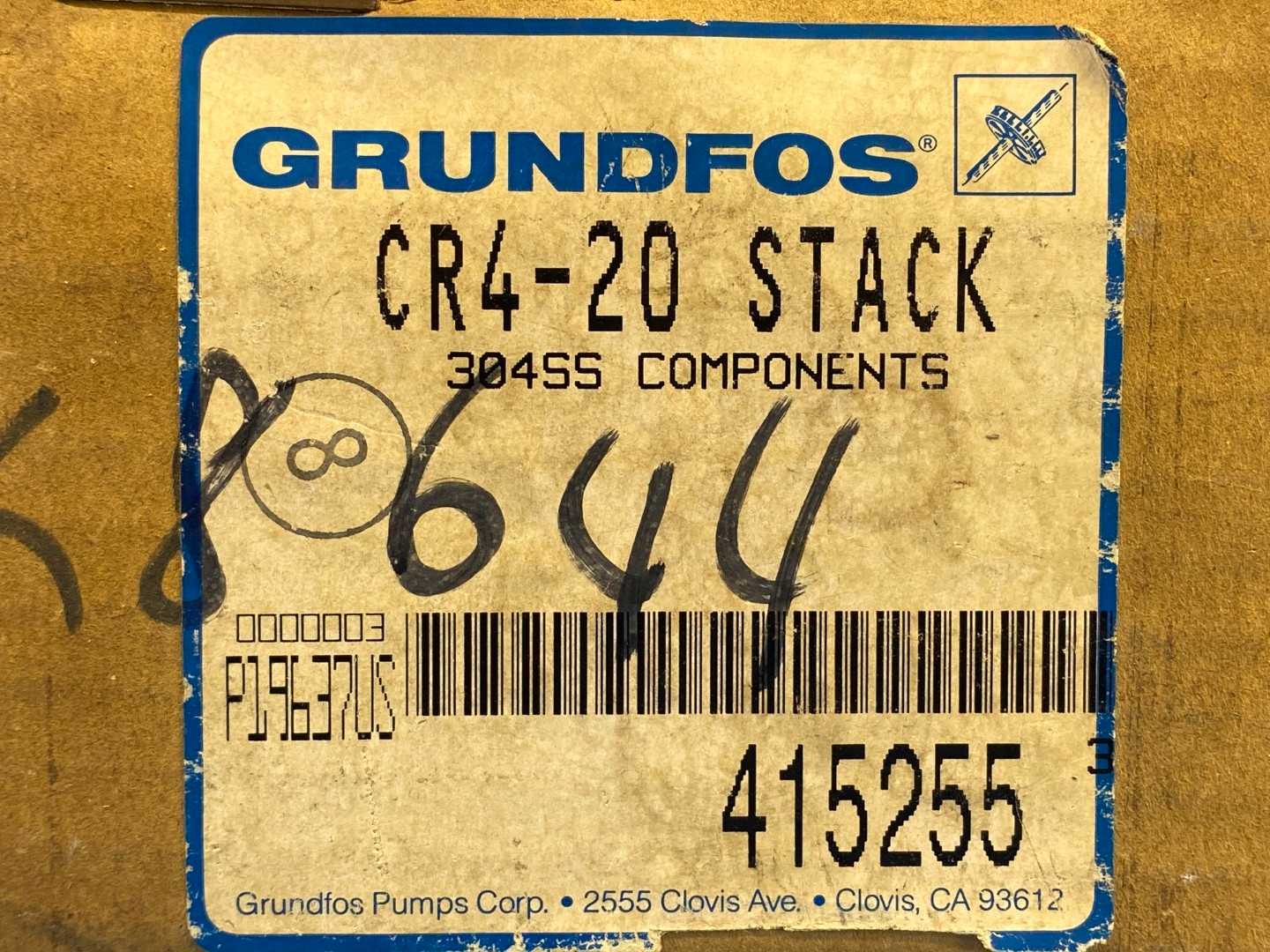 GRUNDFOS CR4-20 STACK 304SS, Impeller Stack Kit for Grundfos CR4-20 Multistage Pump