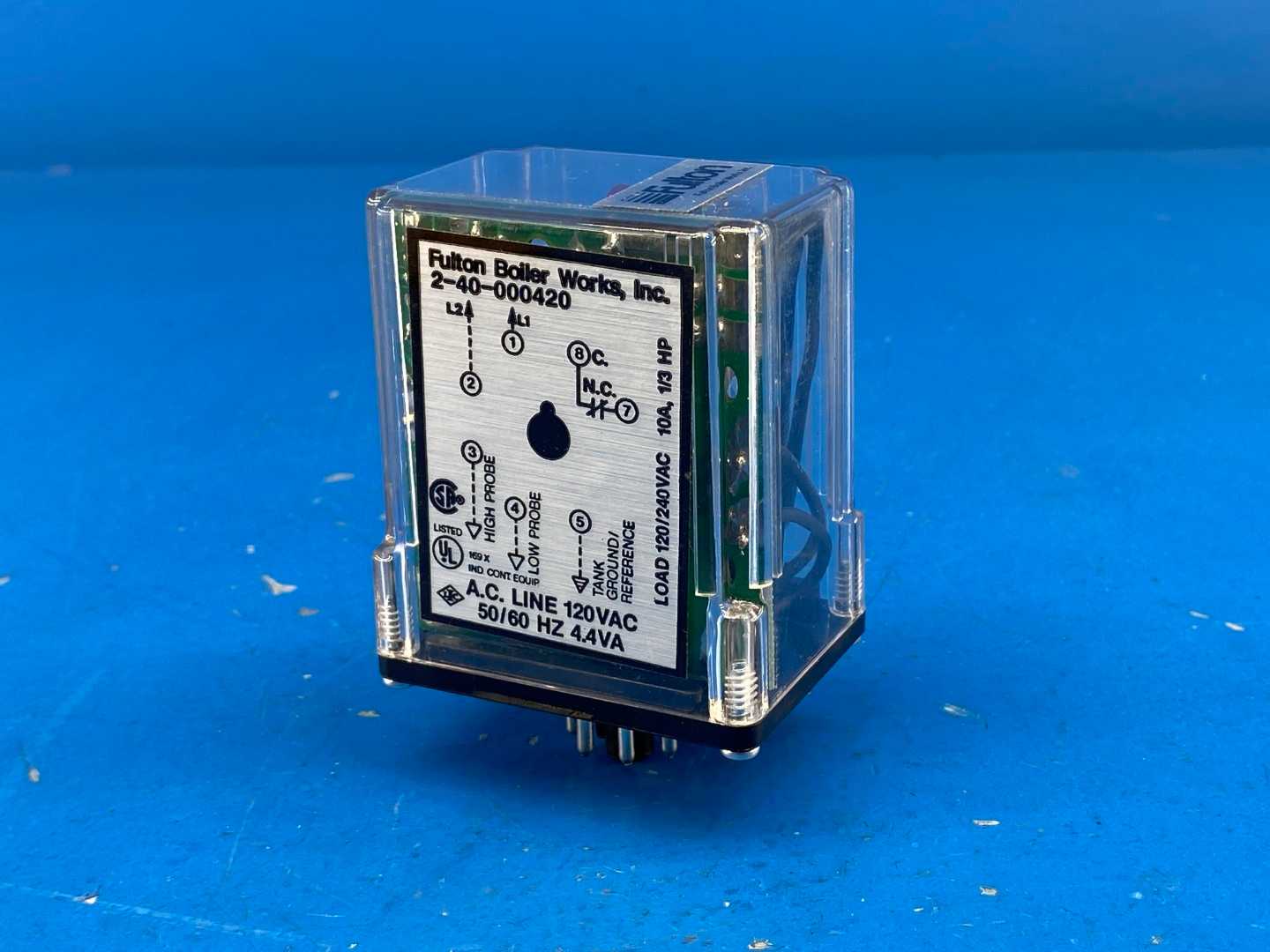 Fulton Boiler Works Inc. 2-40-000420 Control Relay 120/240VAC, 10A, 1/3HP