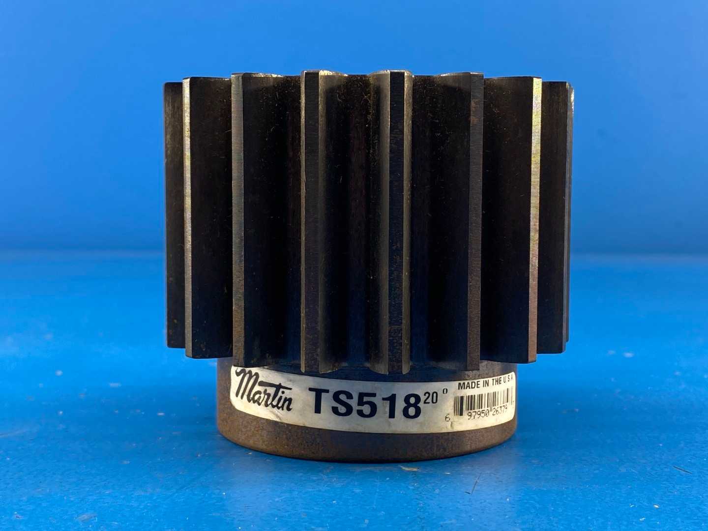 Martin TS518, Spur Gear, 18 Tooth, 1 inch Pitch Diameter, 1 inch Width, Steel Material