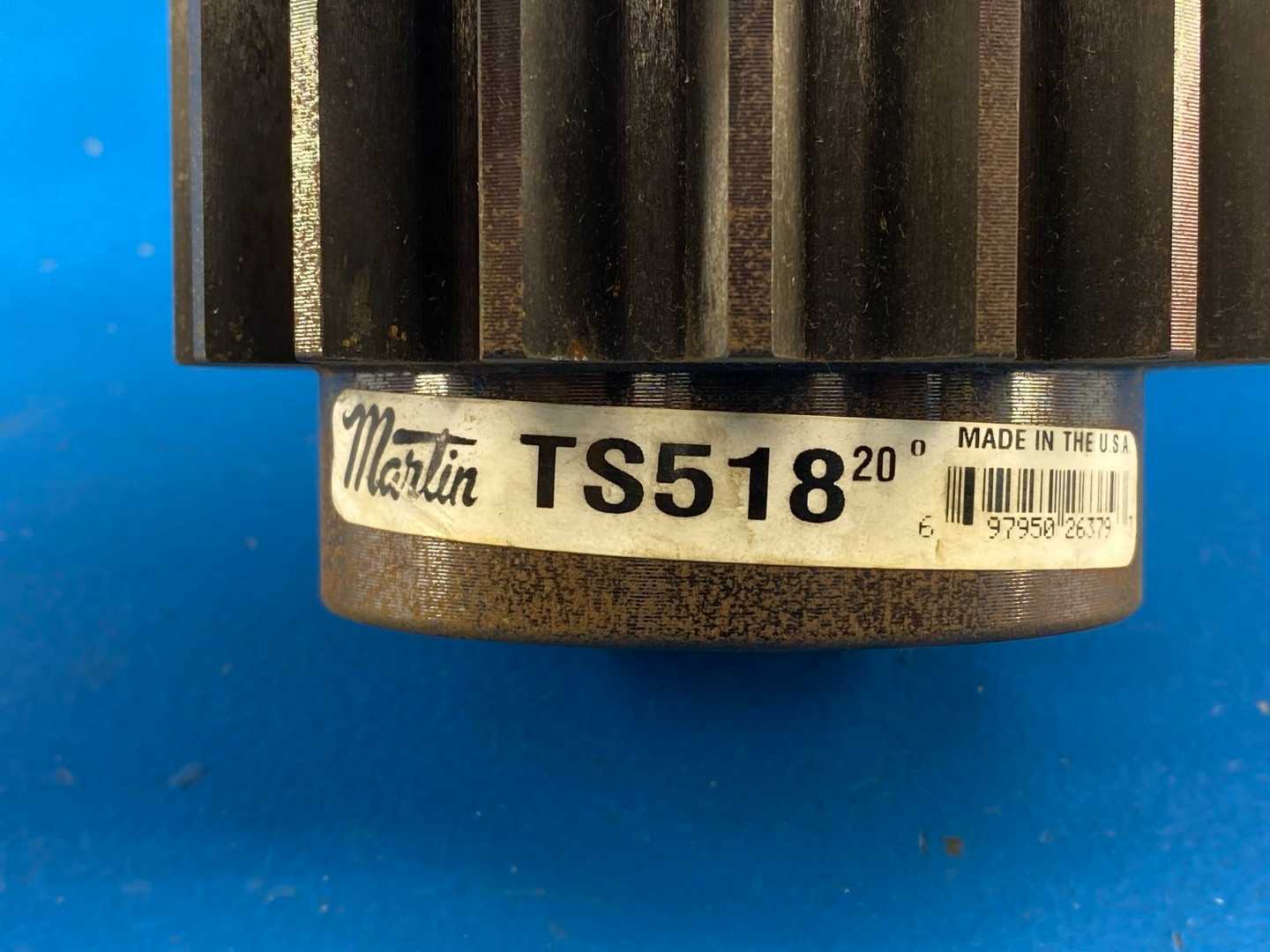 Martin TS518, Spur Gear, 18 Tooth, 1 inch Pitch Diameter, 1 inch Width, Steel Material