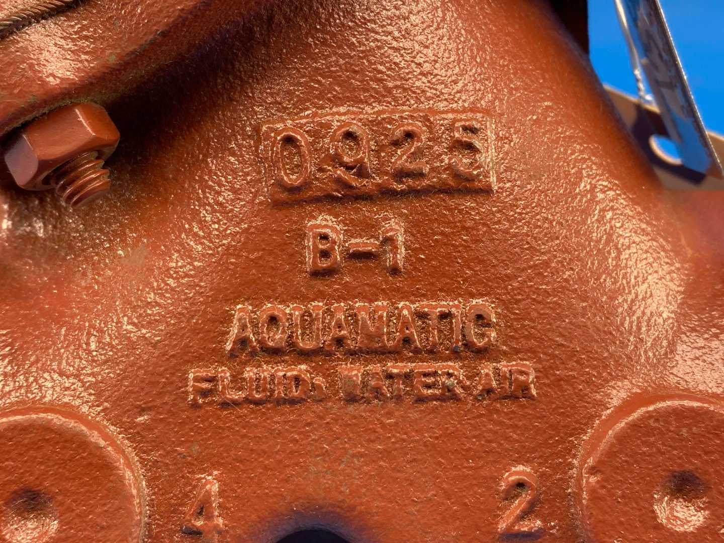 AquaMatic VAVD-0000-90000 Air-Operated Diaphragm Valve 1-1/4" Normally Open BUNA-N / HYCAR