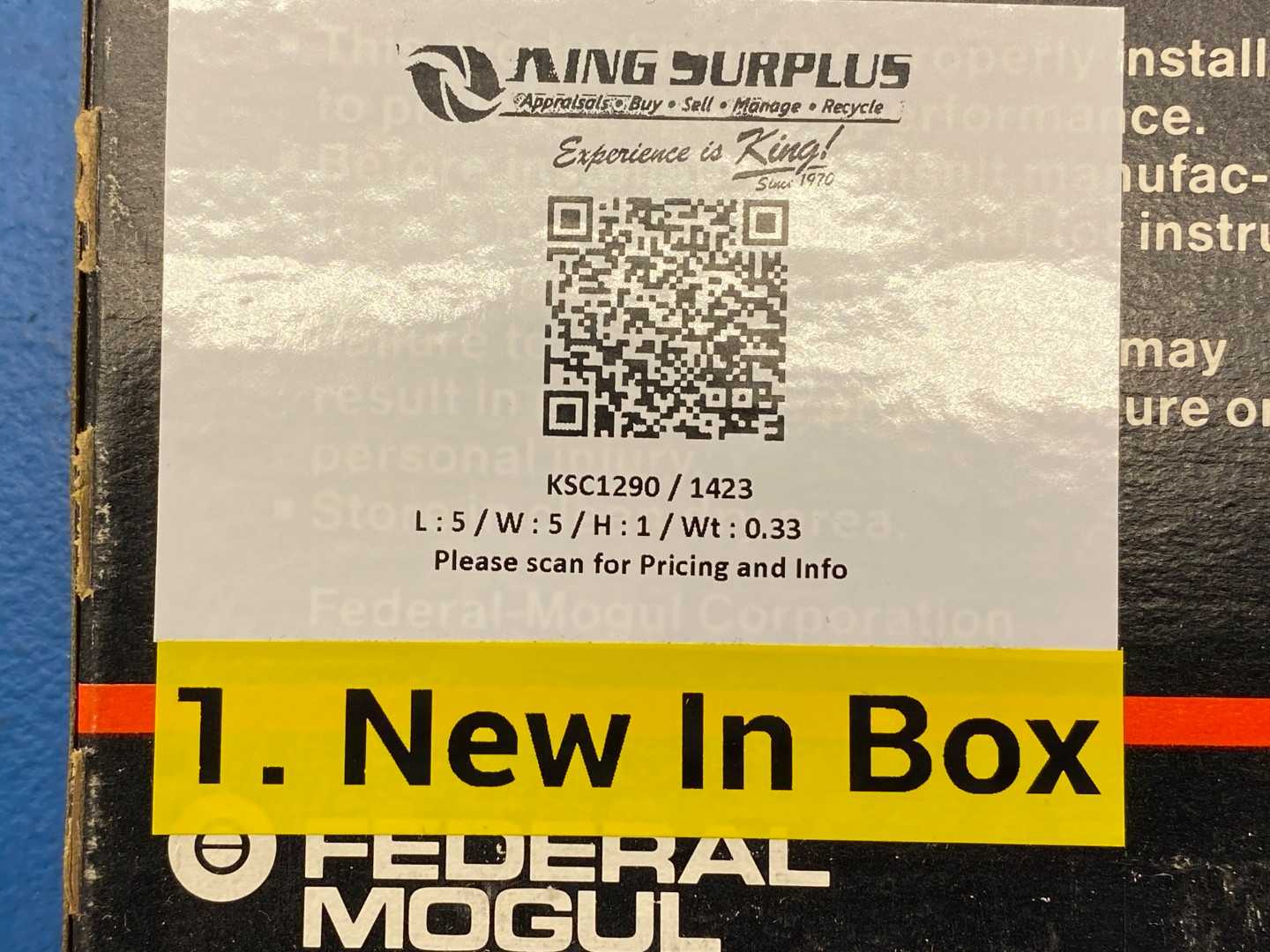 Federal Mogul 415894, 3.375 x 4.376 x .500, Seal