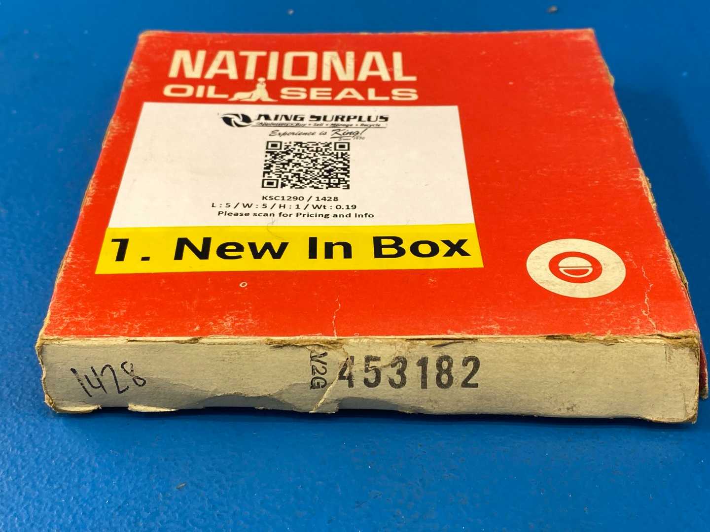 National Oil Seals 453182, Oil Seal, 2.0" ID, 3.0" OD, 0.5" Width, Nitrile Rubber Material