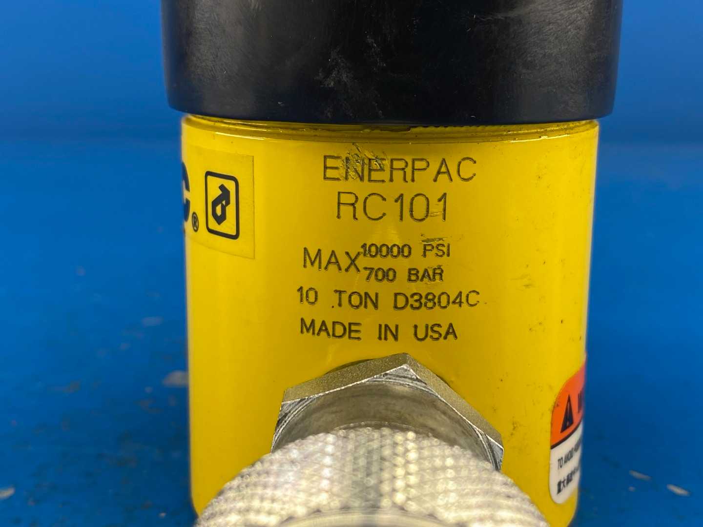 Enerpac RC101, 10Ton Capacity, 1.00 in Stroke, General Purpose Hydraulic Cylinder 10000 MAX PSI (700BAR)