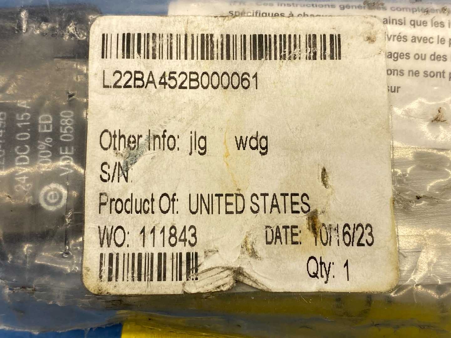 Aventics L22BA452B000061, Solenoid Air Control Valve 4/2 SPR RTN 24VDC, HW, 1/4" NPT