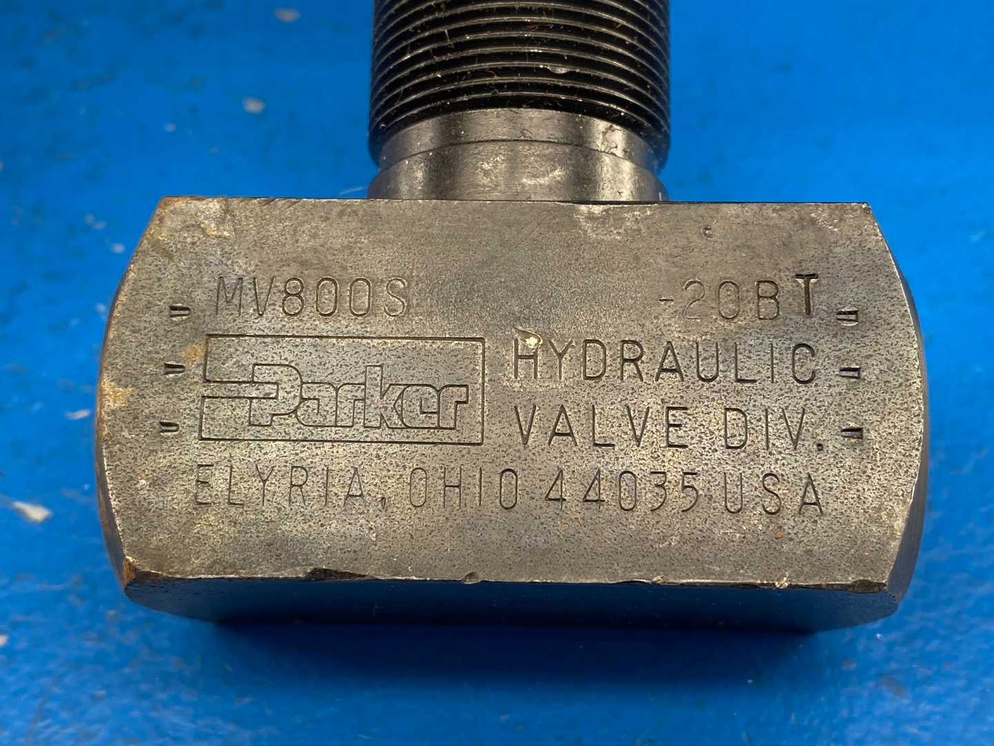 1/2" Parker Metering Valve MV800S-20BT, 15GPM 345 BAR (5000 PSI)