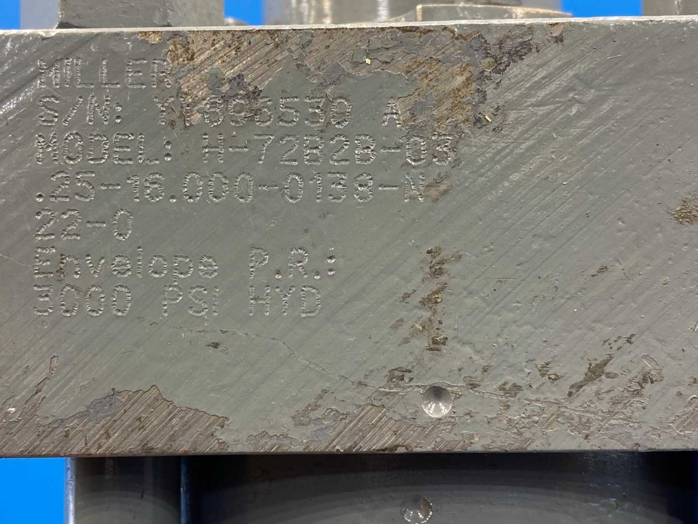 Miller Fluid Power H-72B2B-03.25-16.000-0138-N22-0, Hydraulic Cylinder 3-1/4" Bore 18" Stroke 3000 PSI