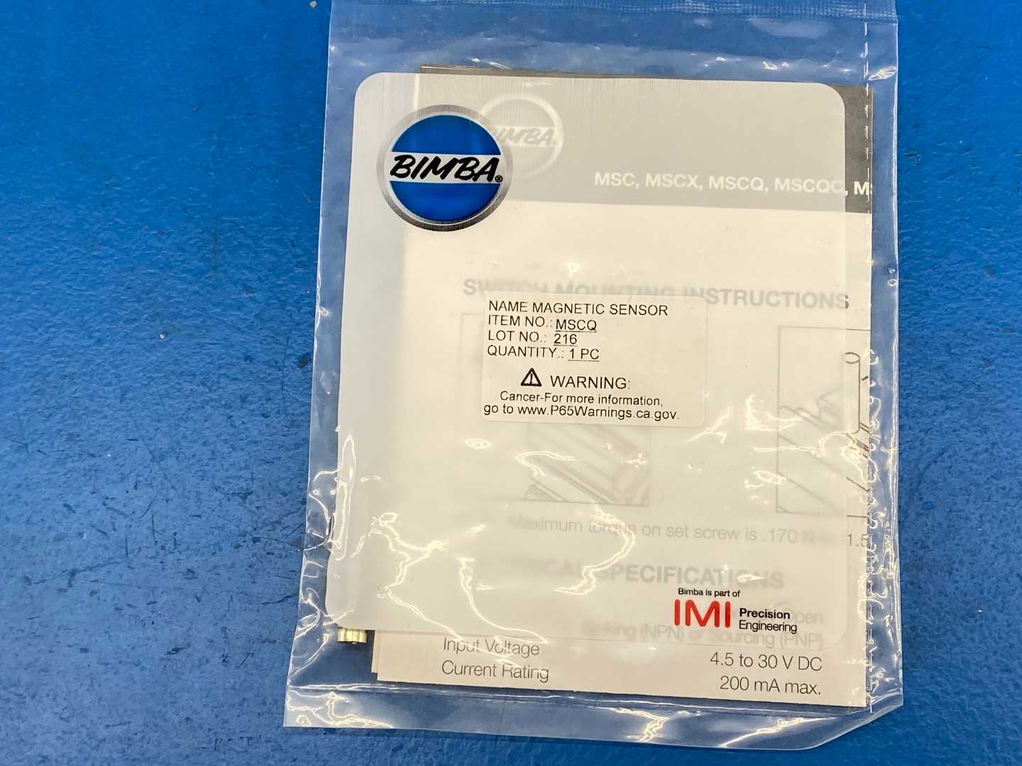 BIMBA MSCQ Reed Switch