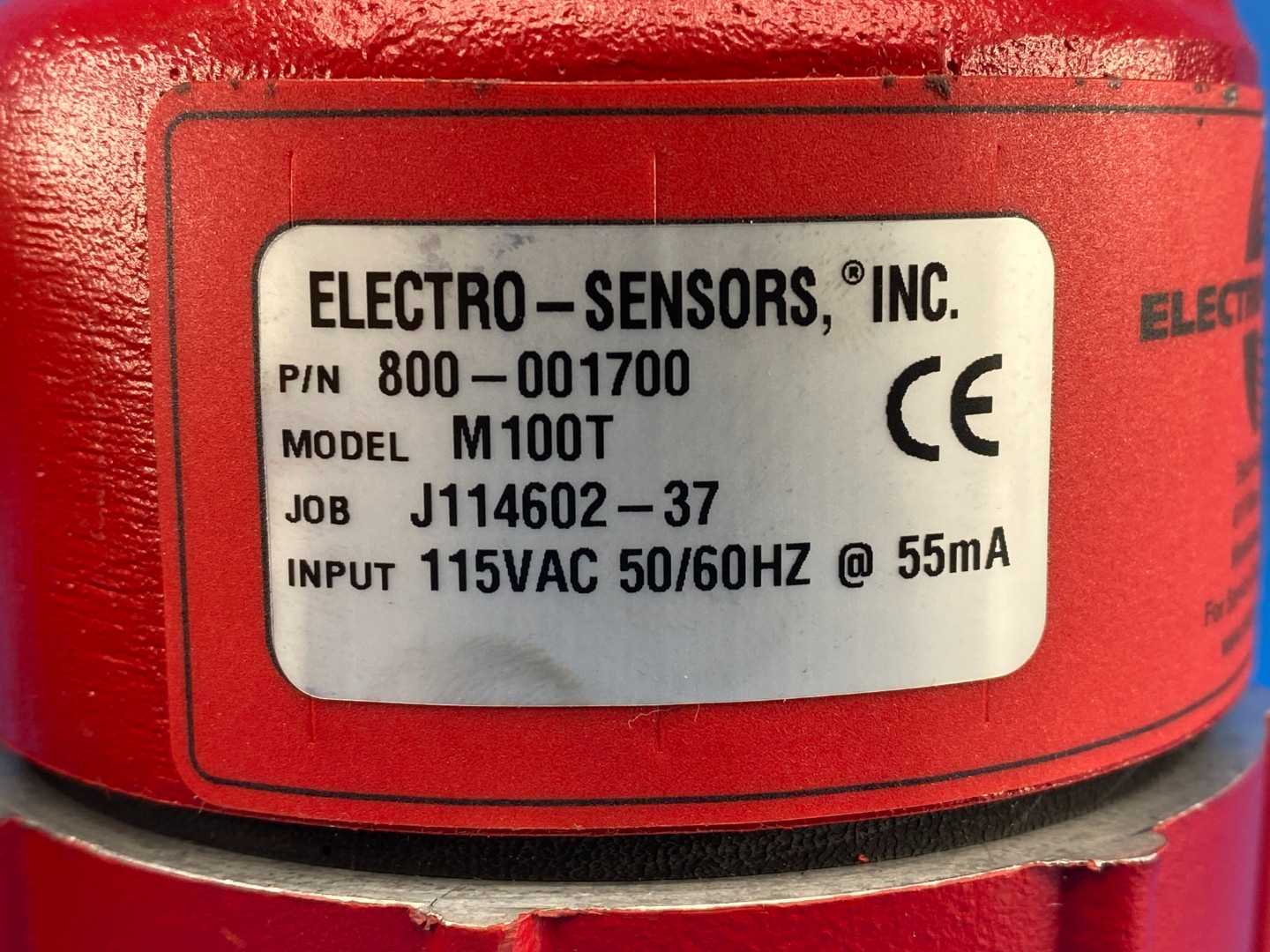Electro-Sensors, Inc. Shaft Speed Switch, Model: M100T (P/N: 800-001700)