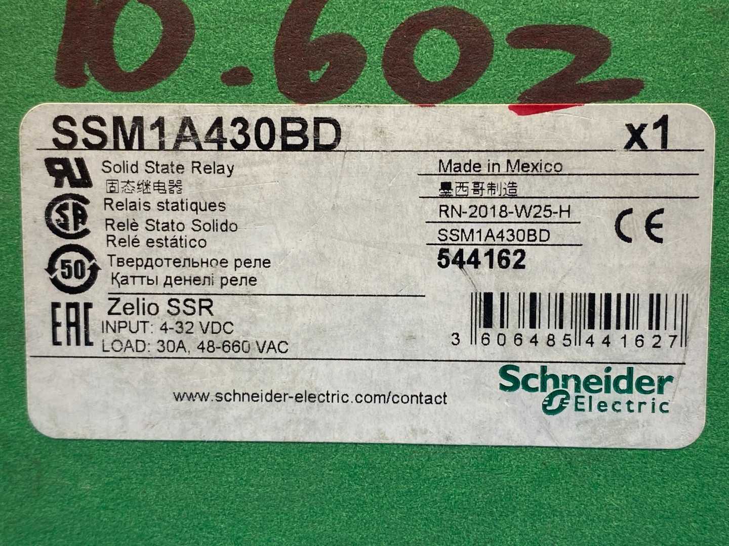 Schneider Electric SSM1A430BD (544162) Solid State Relay