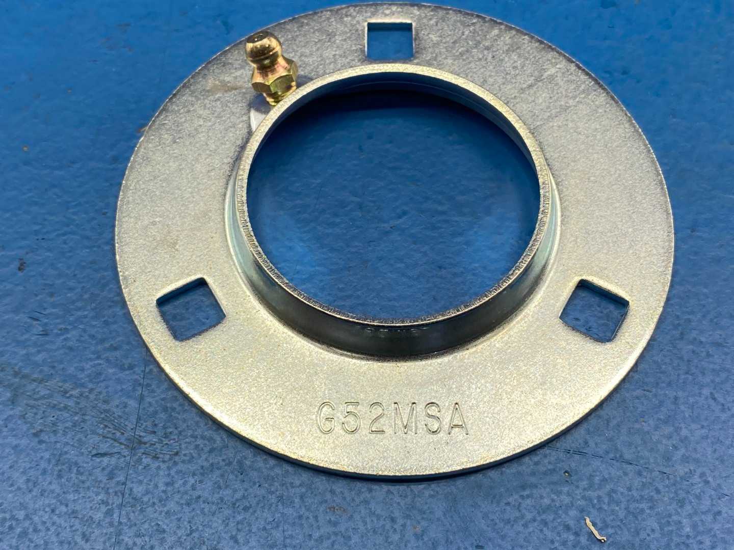 Fafnir G52MSA/G52MSB Bearing Flange Housing Plate – Zinc-Plated Steel, Precision Mounting for Dual-Row Bearings