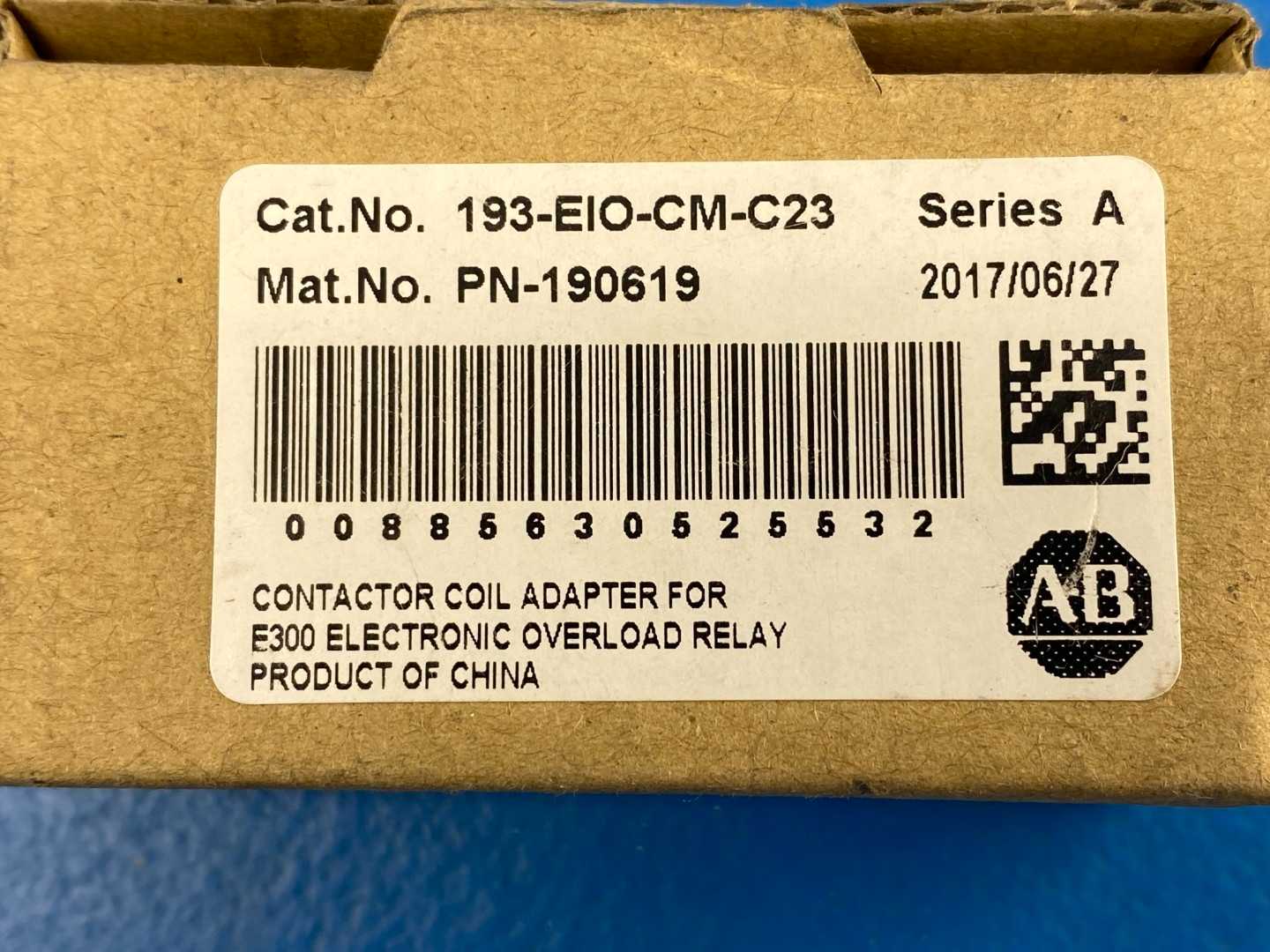 Allen-Bradley 193-EIO-CM-C23, Contactor Coil Adapter for E300 Electronic Overload Relay