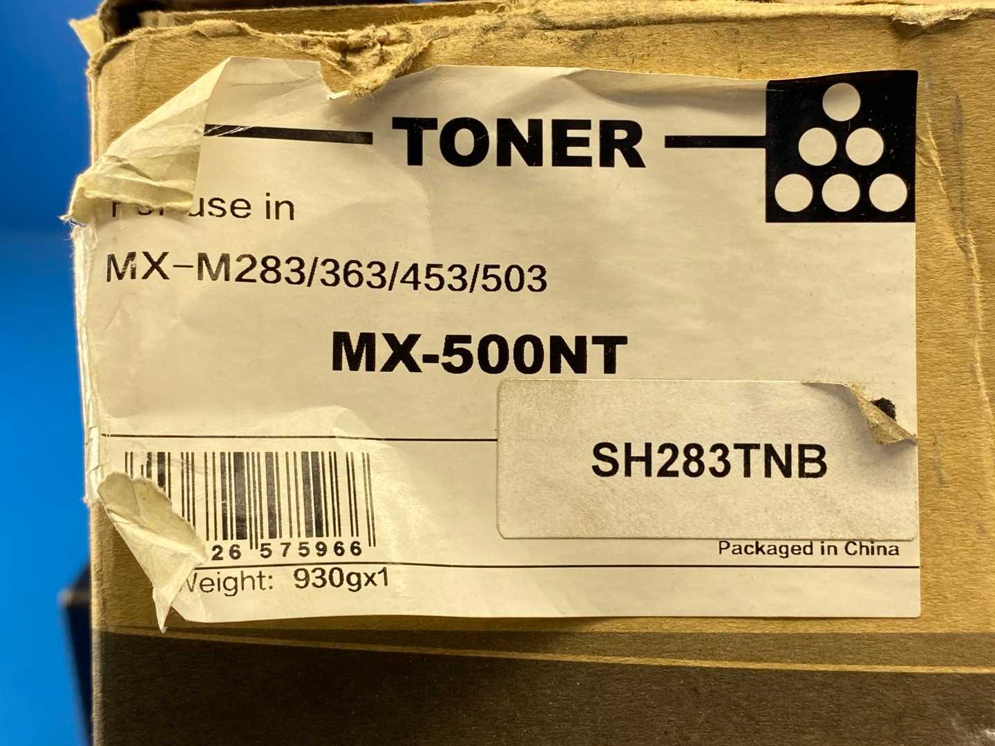 MX-500NT Sharp Compatible Black Toner Cartridge, for Sharp MX-M283N, MX-M363N, MX-M453N, MX-M503N (U series as well)