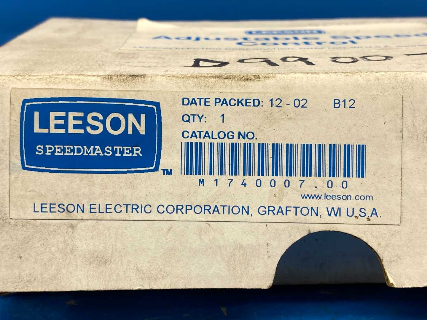 Leeson M1740007.00, Adjustable Speed Control Circuit Board 1Ph, 115/230V 2A