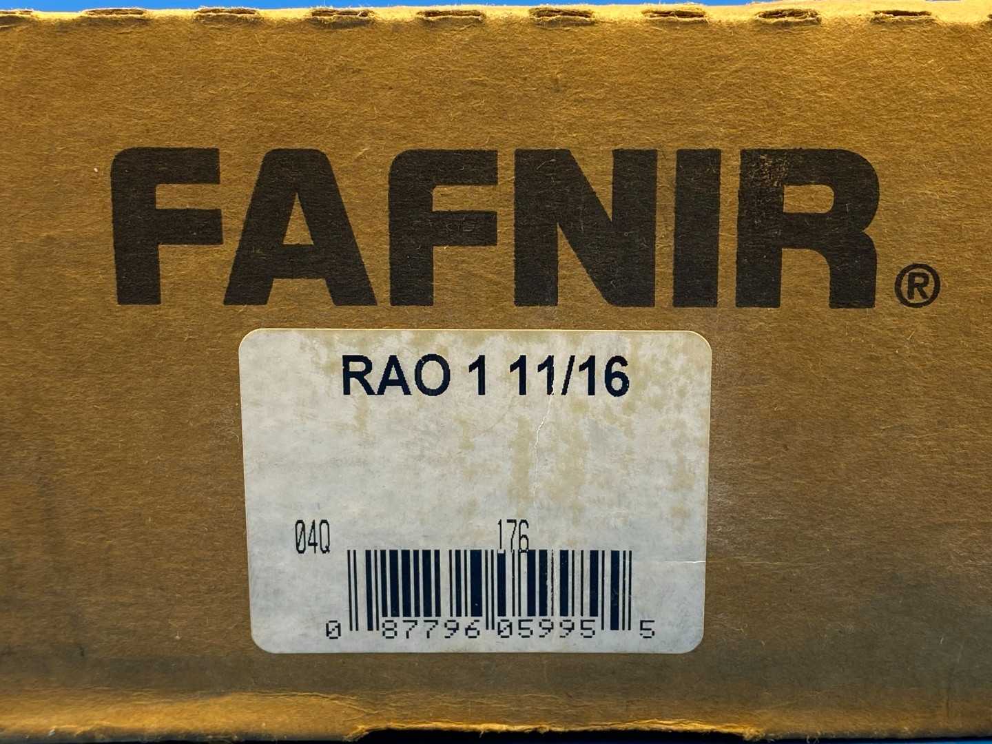 Fafnir RAO 1-11/16, Pillow Block Ball Bearing, Inner Diameter 1.6875", Outer Diameter 2.875", Width 1.3125"