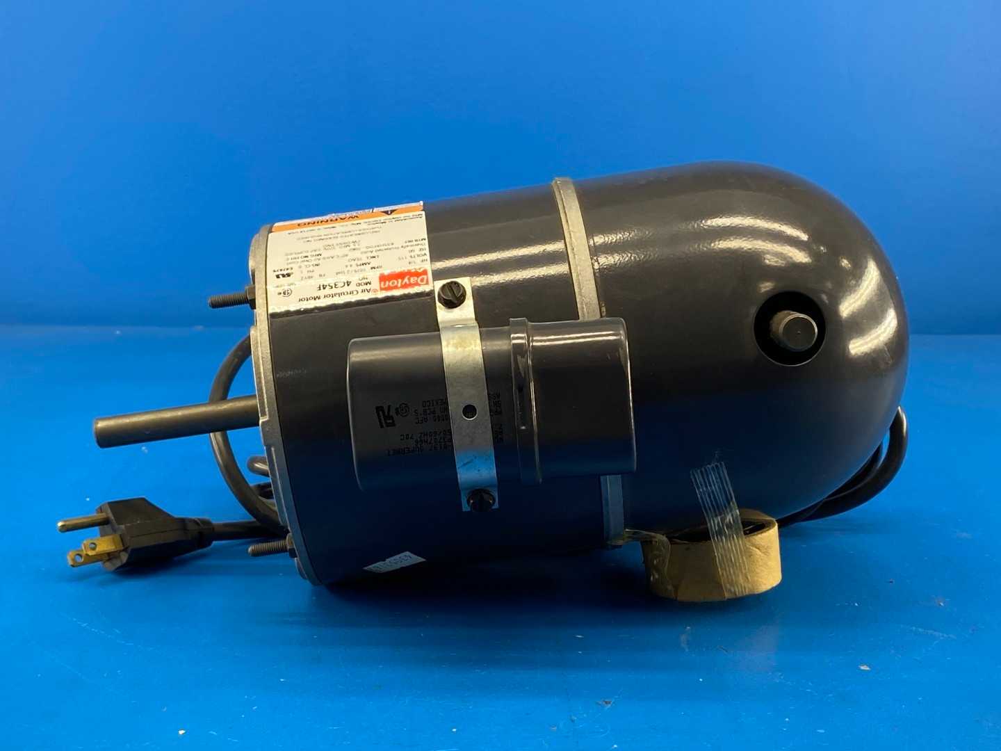 1/4HP 115V Single-Phase 1075RPM/2Spd Dayton 4C354F Air Circulator Motor