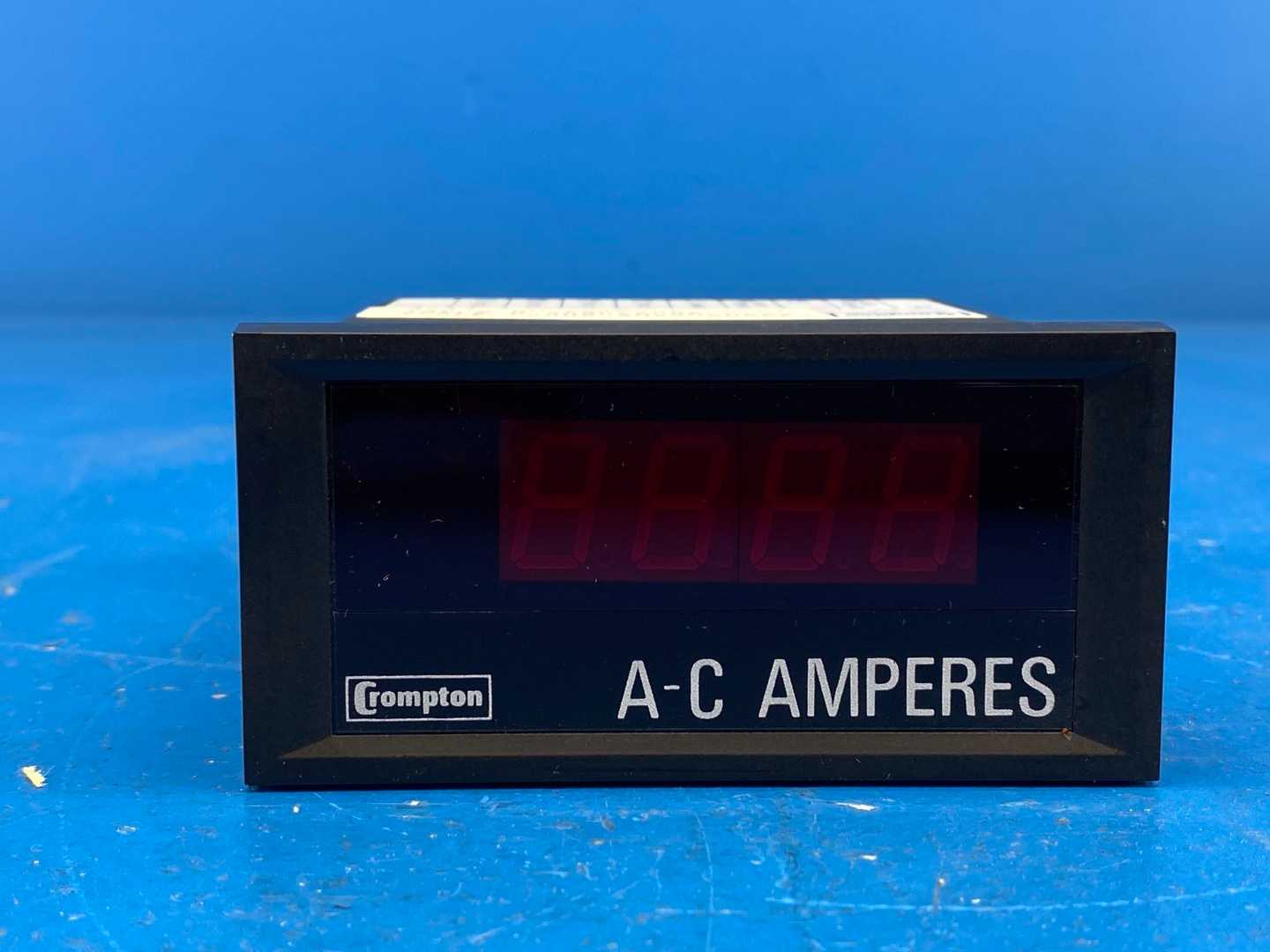 Crompton 262-DGBU-LSTM-C6-PQ-61 Digital Panel Meter 0–5A Input 0–2000A Scale 120V 60Hz